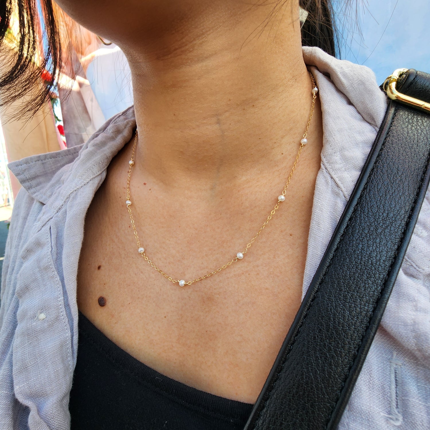 Poppy Pearl Necklace