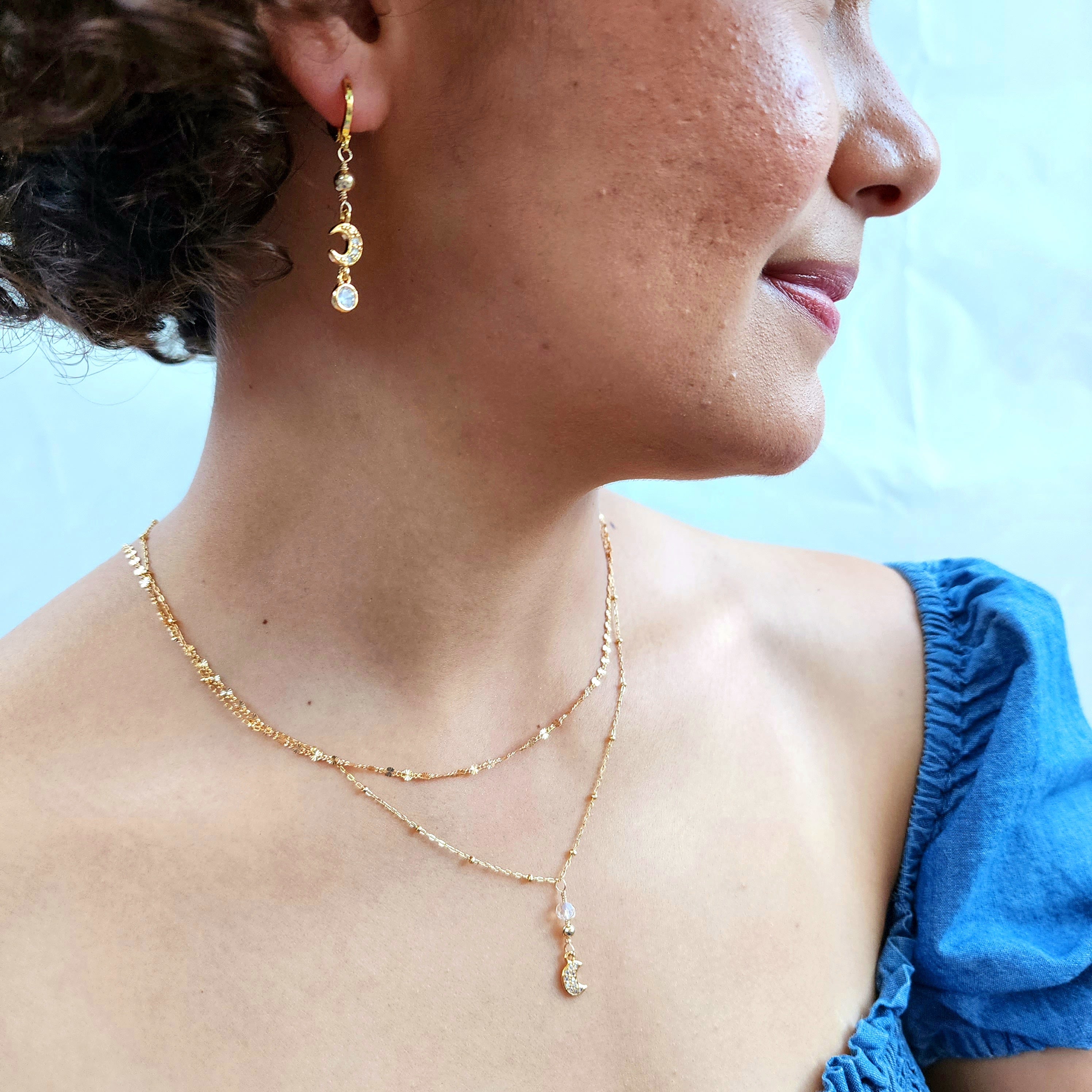 Luna Crescent Necklace