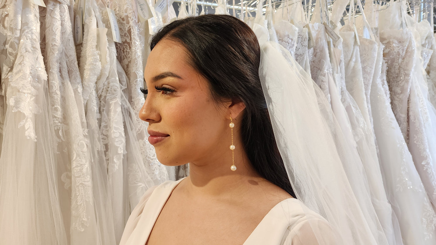 Abba Statement Pearl Earrings