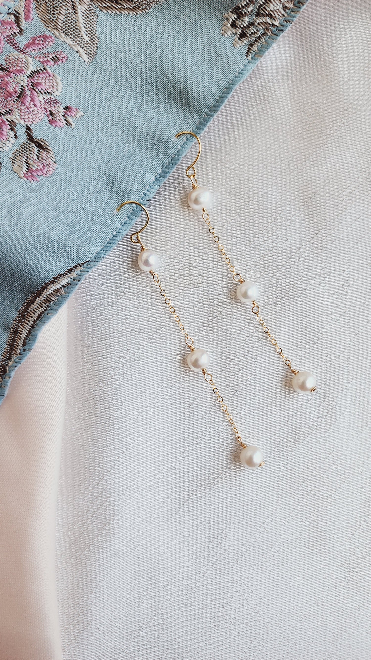 Abba Statement Pearl Earrings