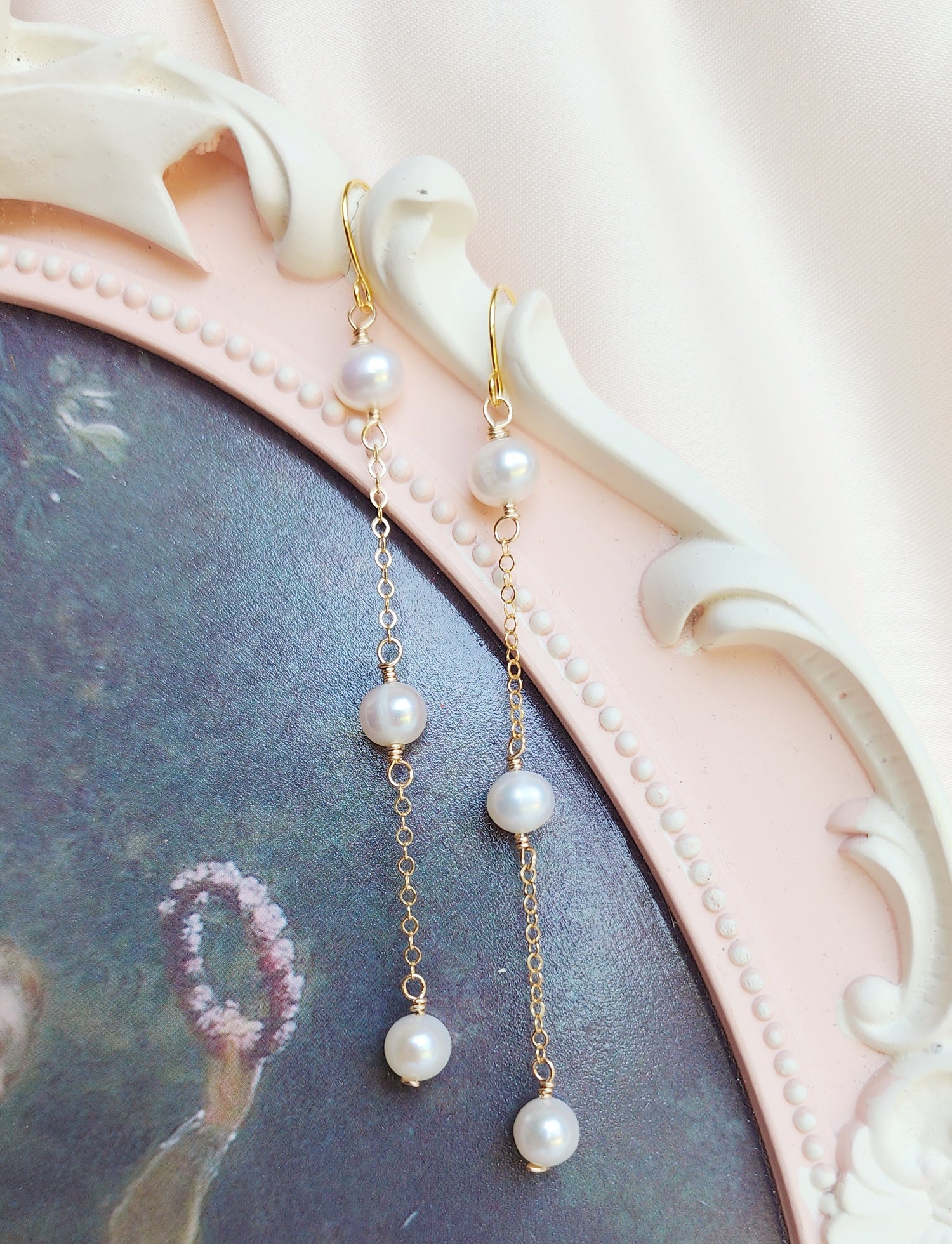 Abba Statement Pearl Earrings