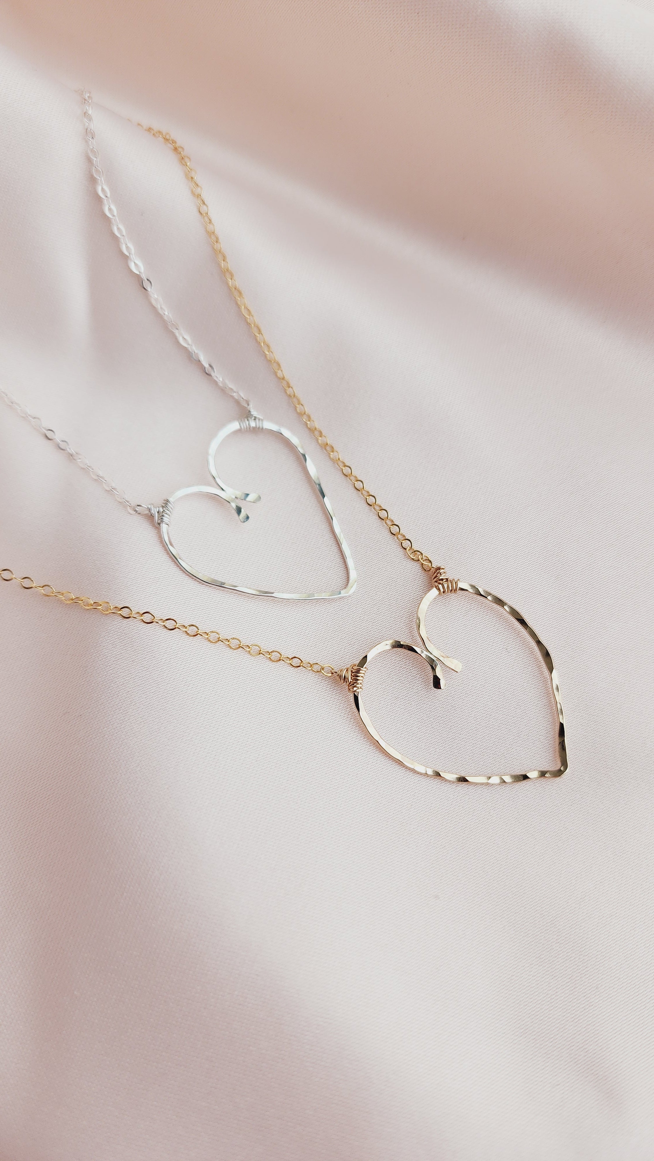 Ally Imperfect Heart Statement Necklace