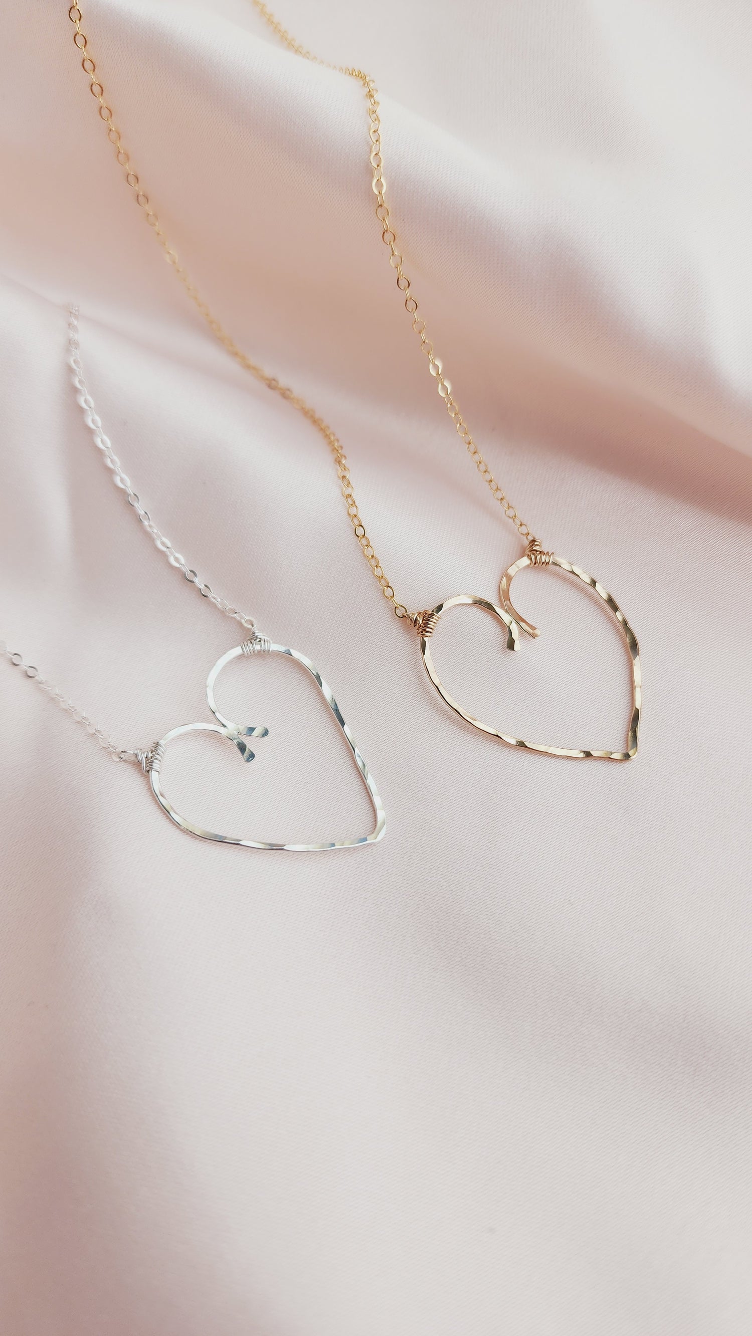 Ally Imperfect Heart Statement Necklace