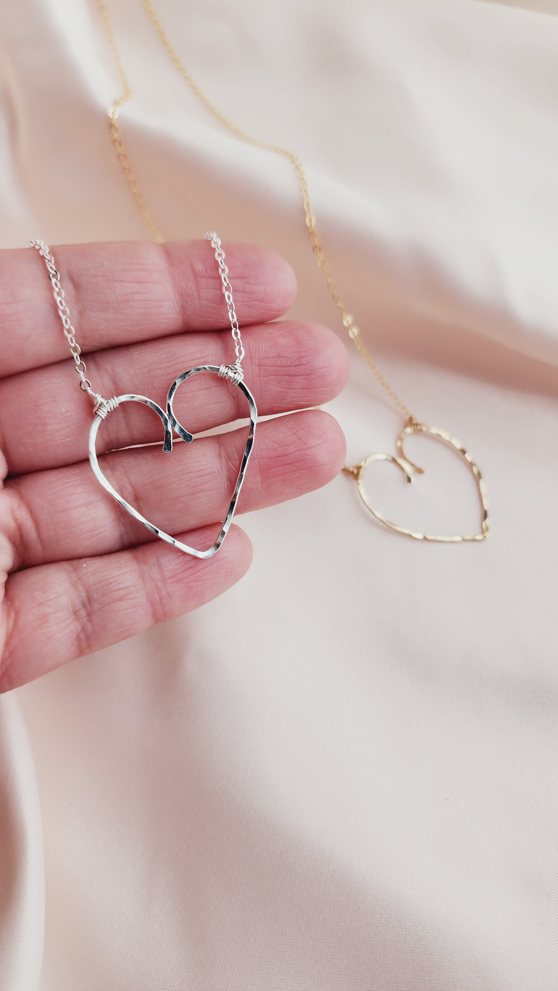 Ally Imperfect Heart Statement Necklace