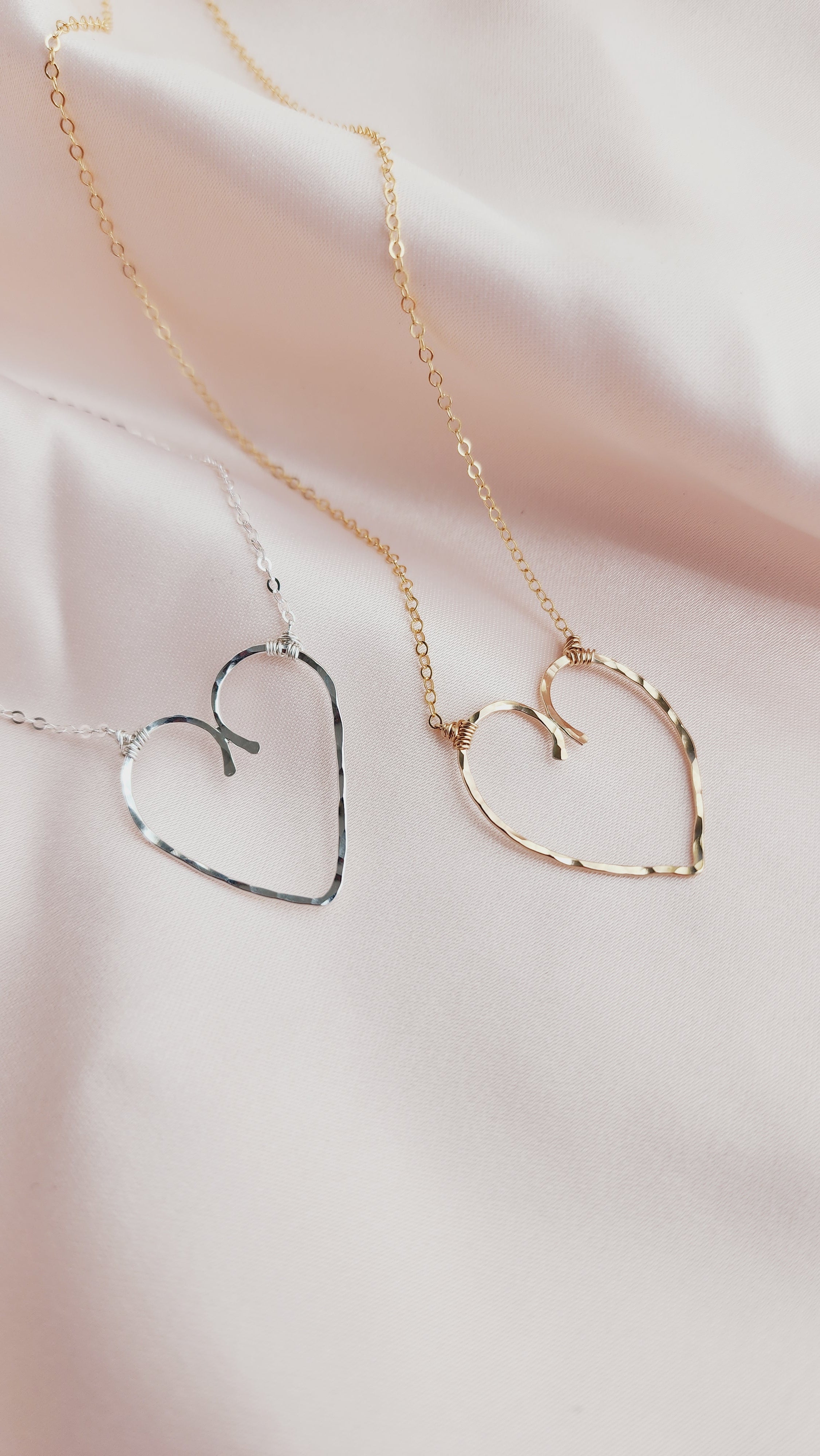 Ally Imperfect Heart Statement Necklace