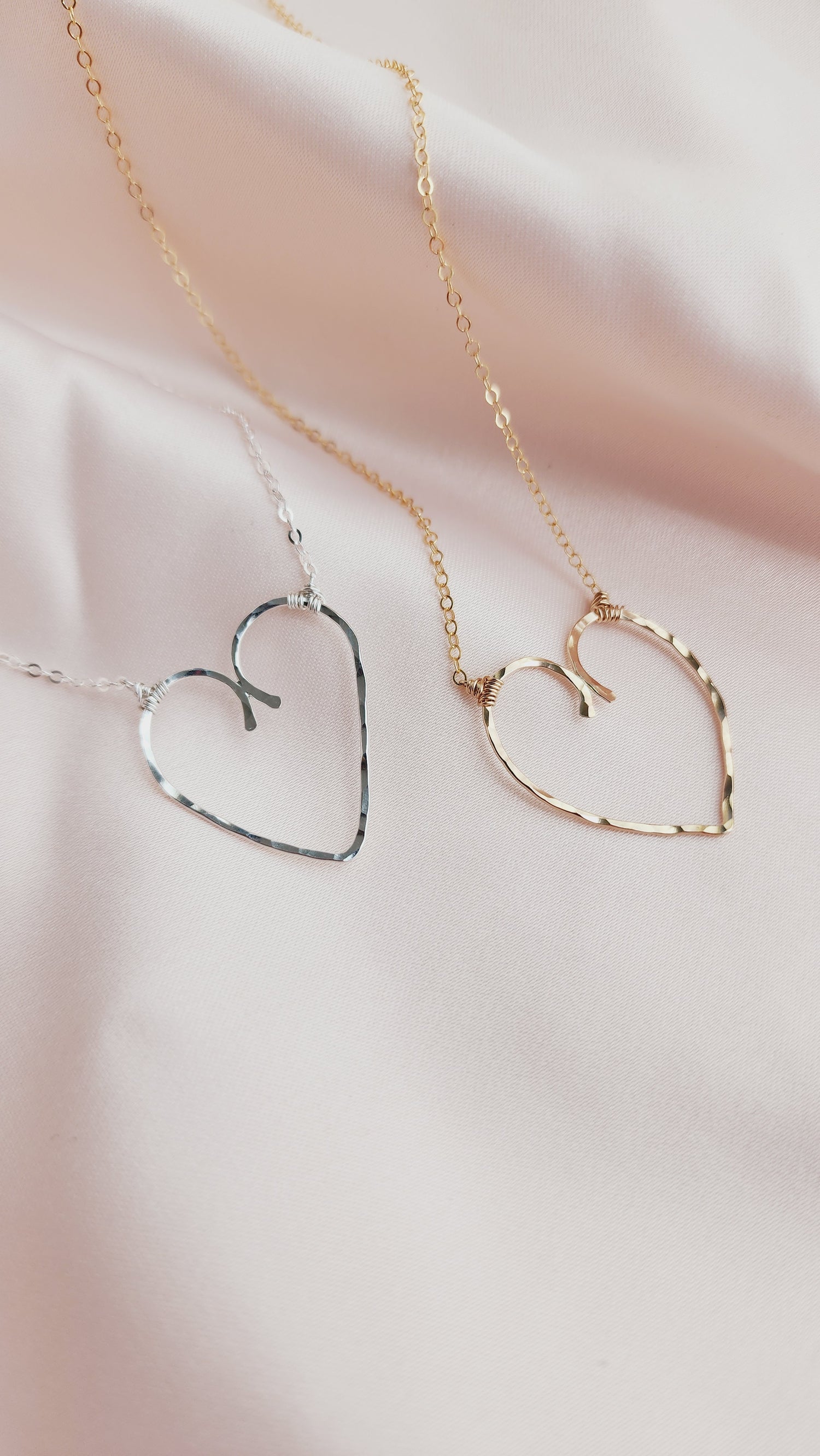 Ally Imperfect Heart Statement Necklace