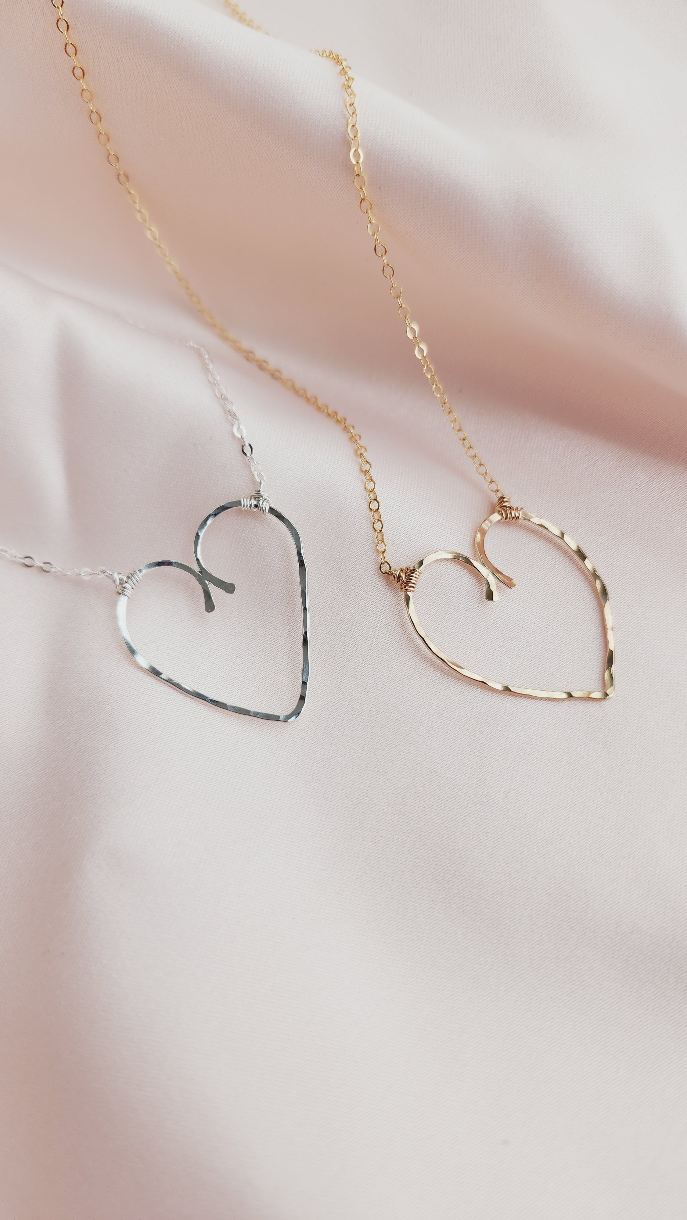 Ally Imperfect Heart Statement Necklace
