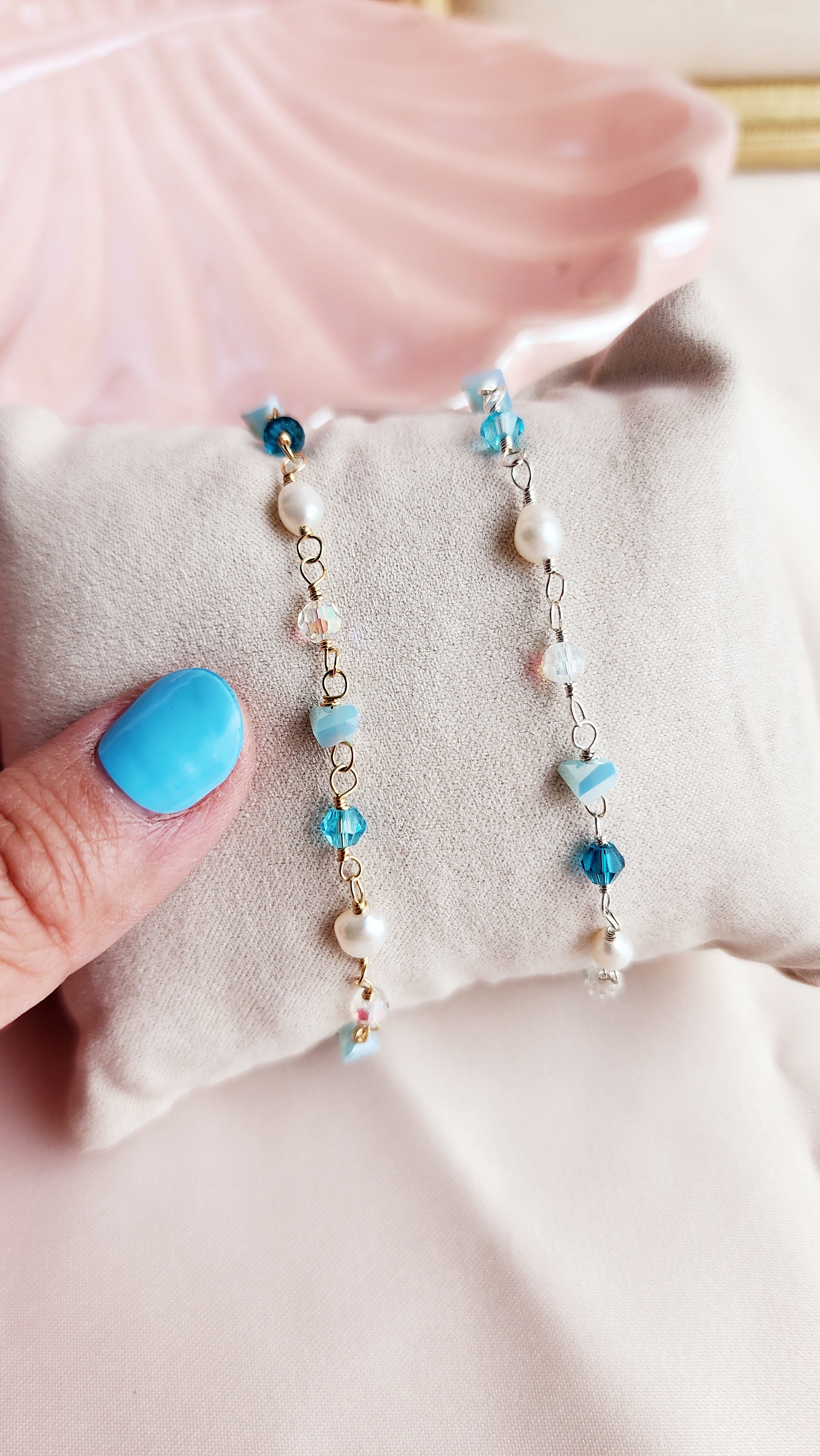Something Blue Bracelet & Anklet