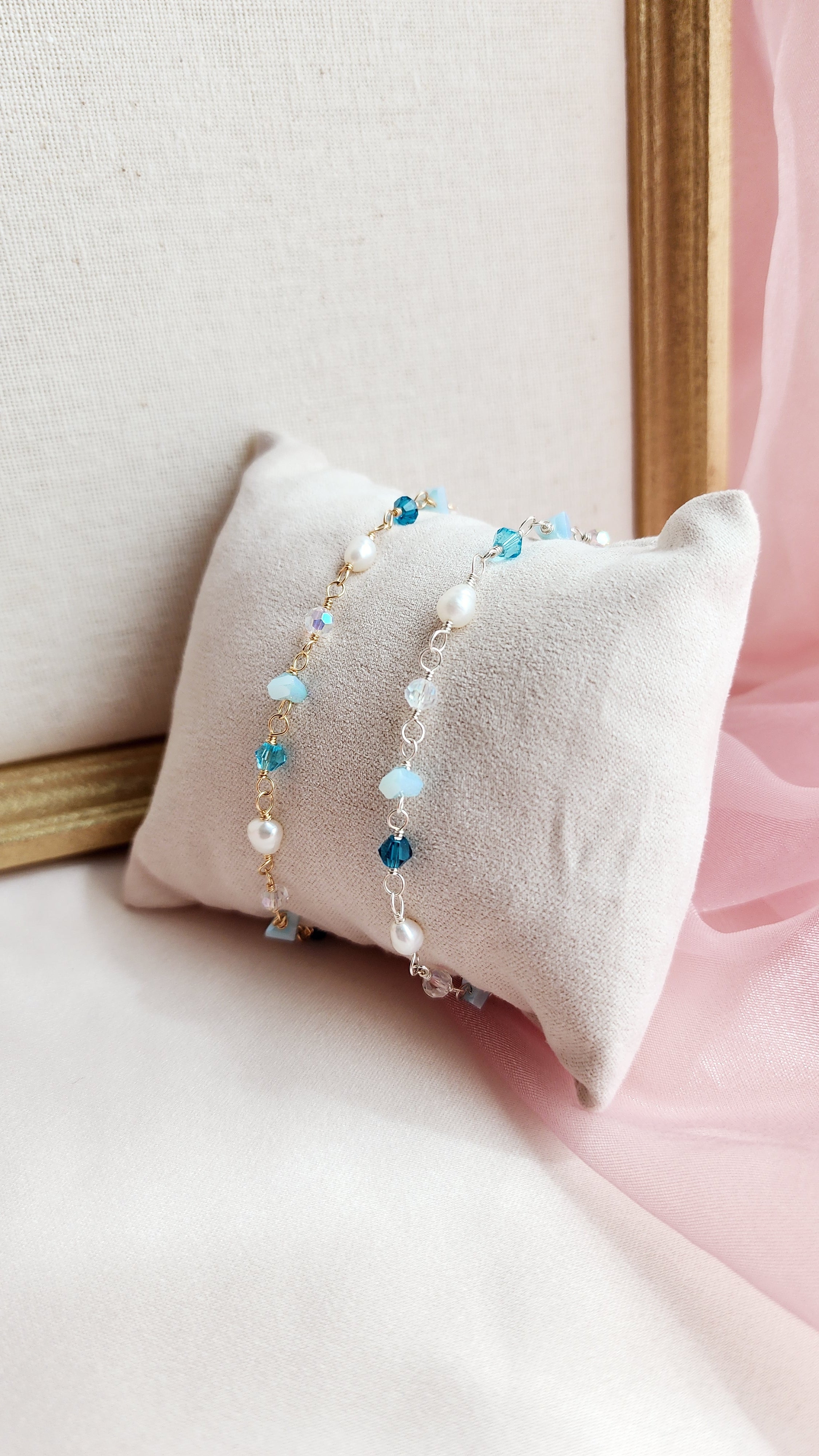 Something Blue Bracelet & Anklet