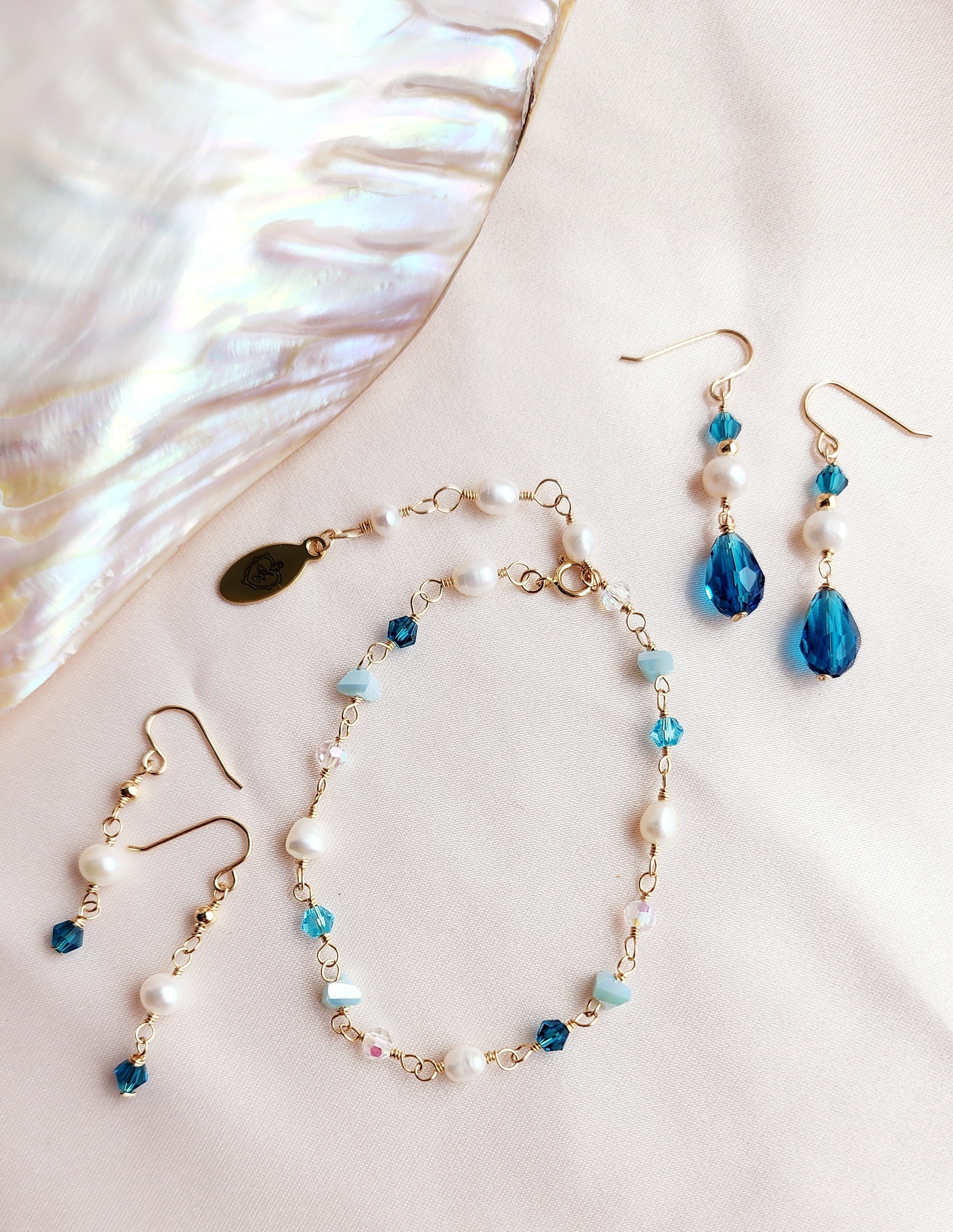 Something Blue Bracelet & Anklet