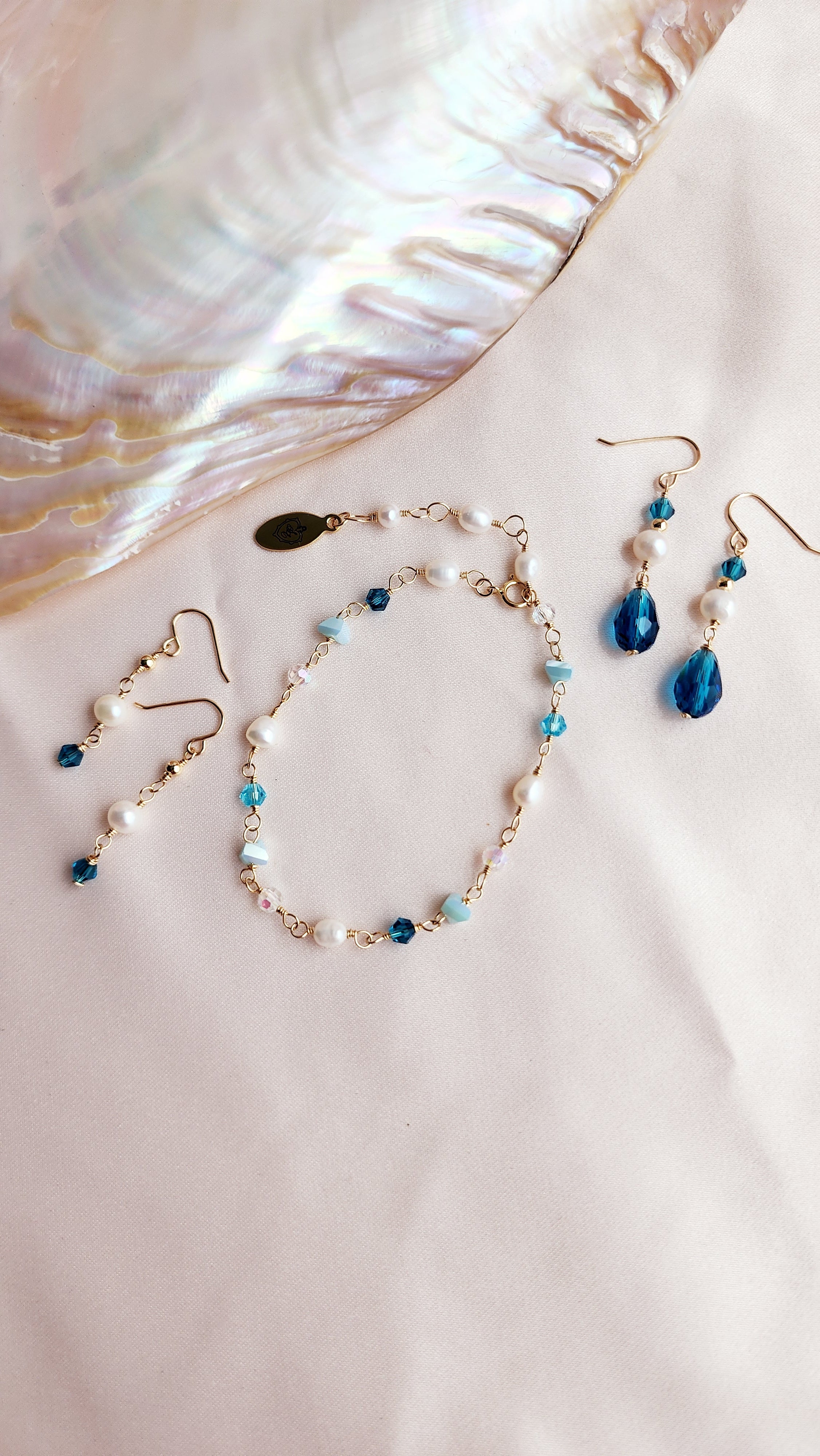 Something Blue Bracelet & Anklet