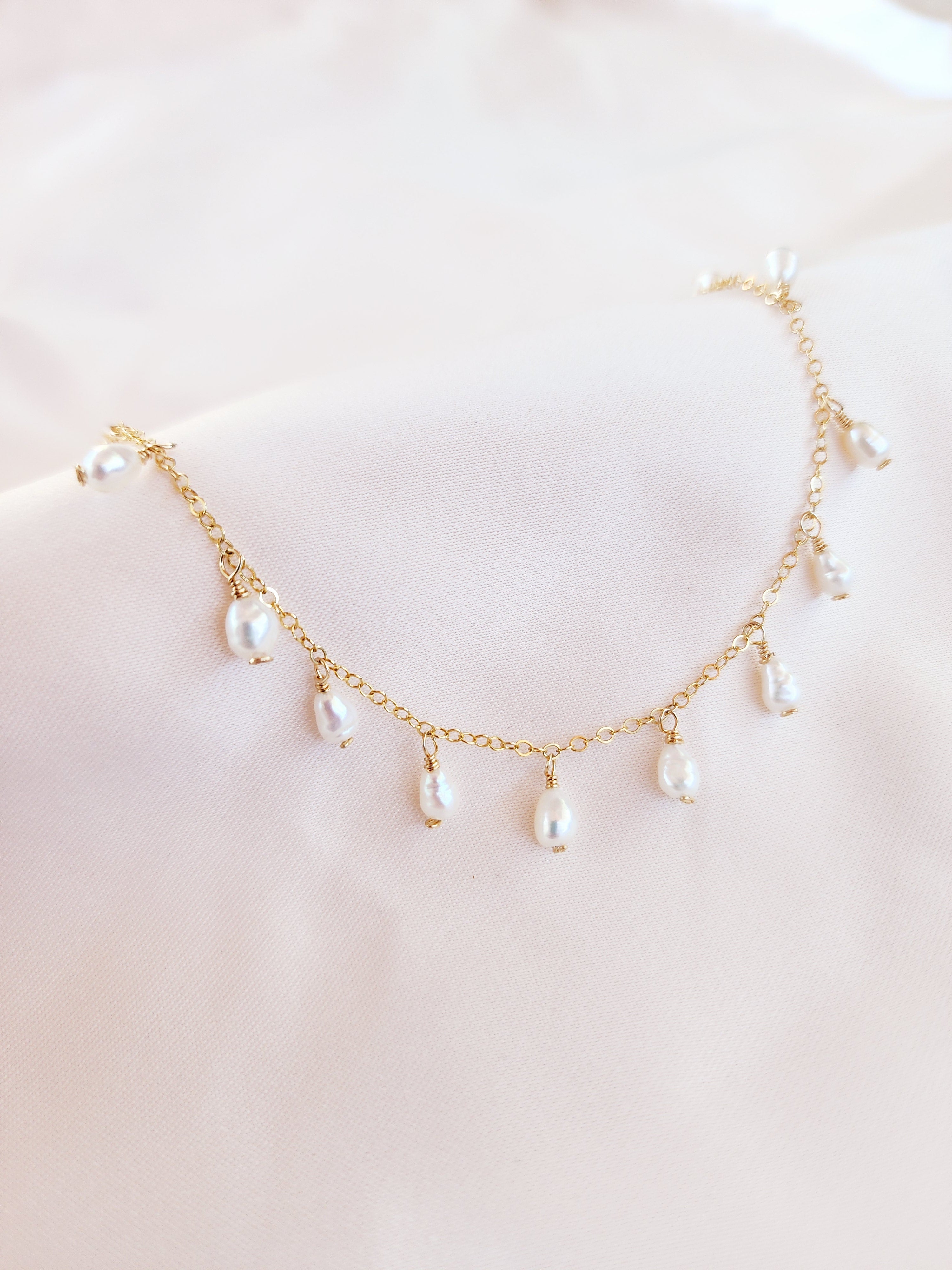 Shaker Pearl Bracelet | 14kt Gold Fill and Sterling