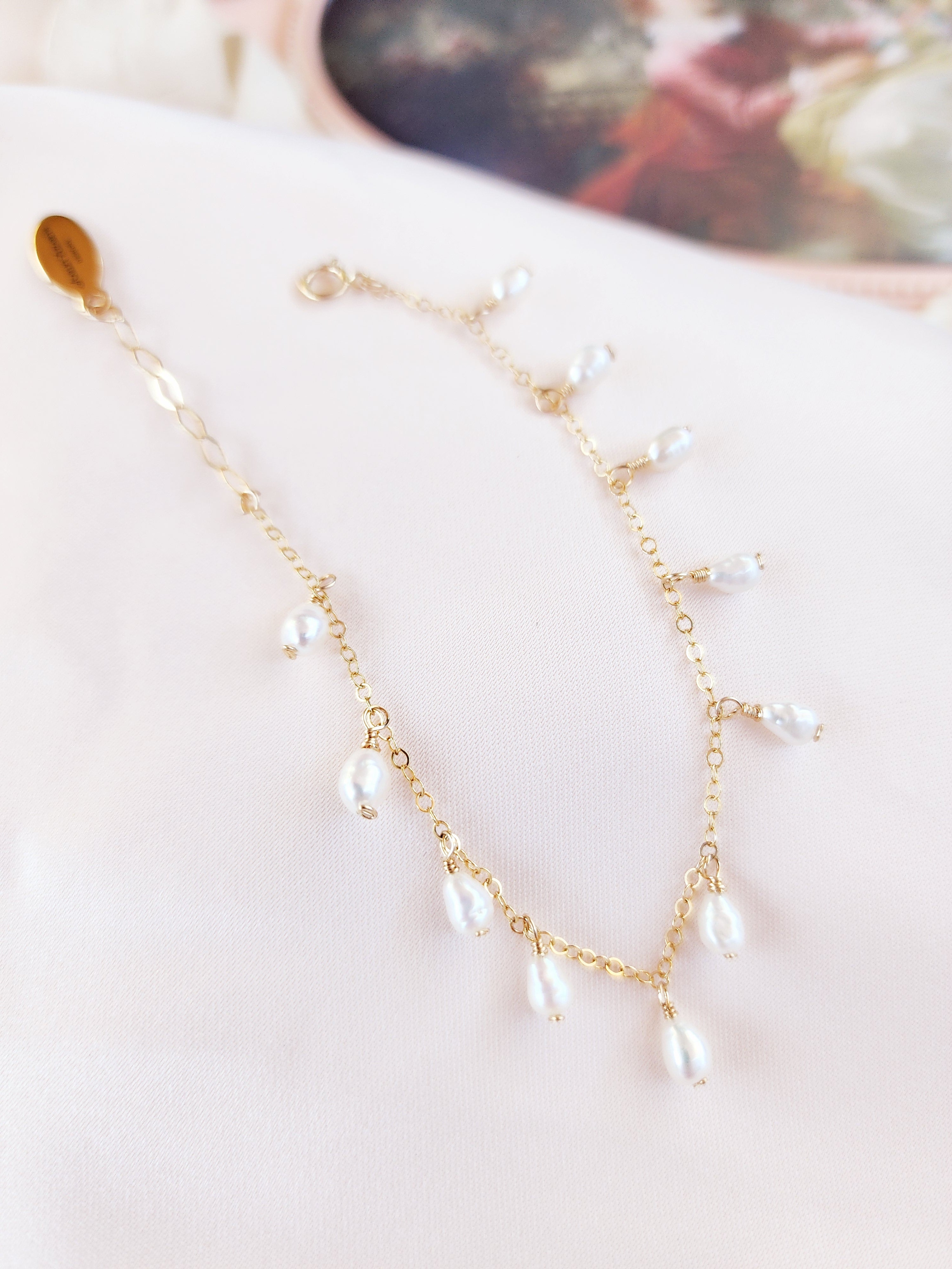 Shaker Pearl Bracelet | 14kt Gold Fill and Sterling