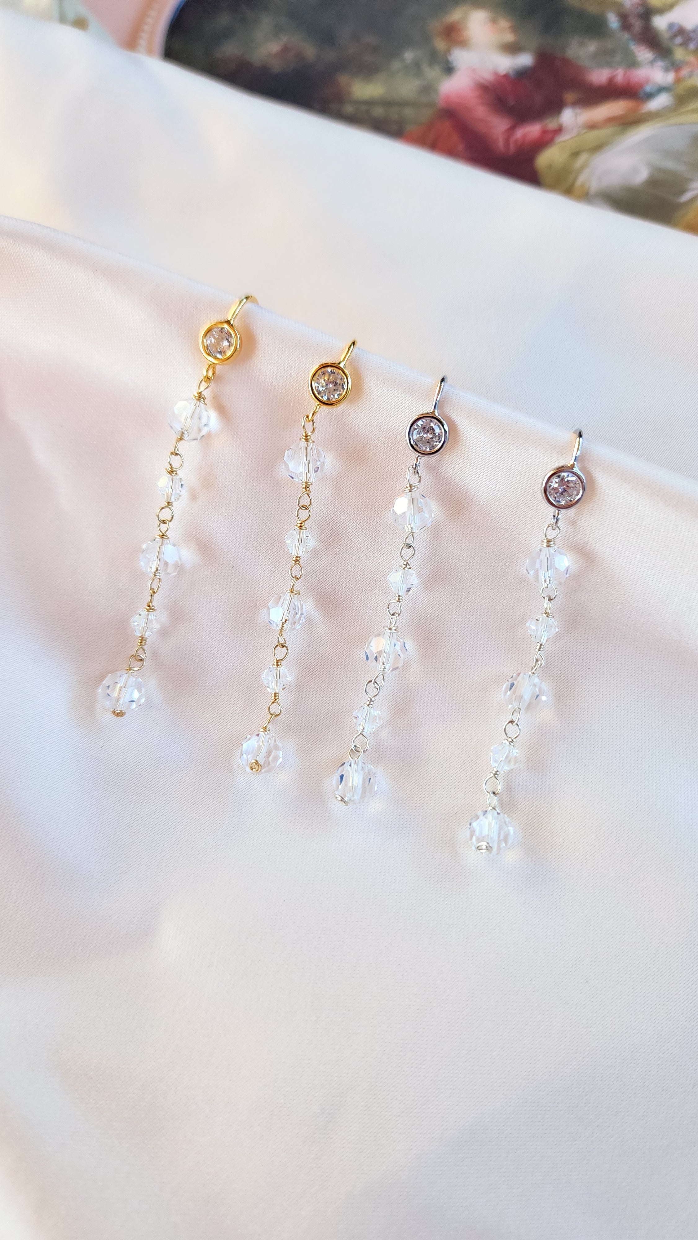 Cascading Crystal Earrings