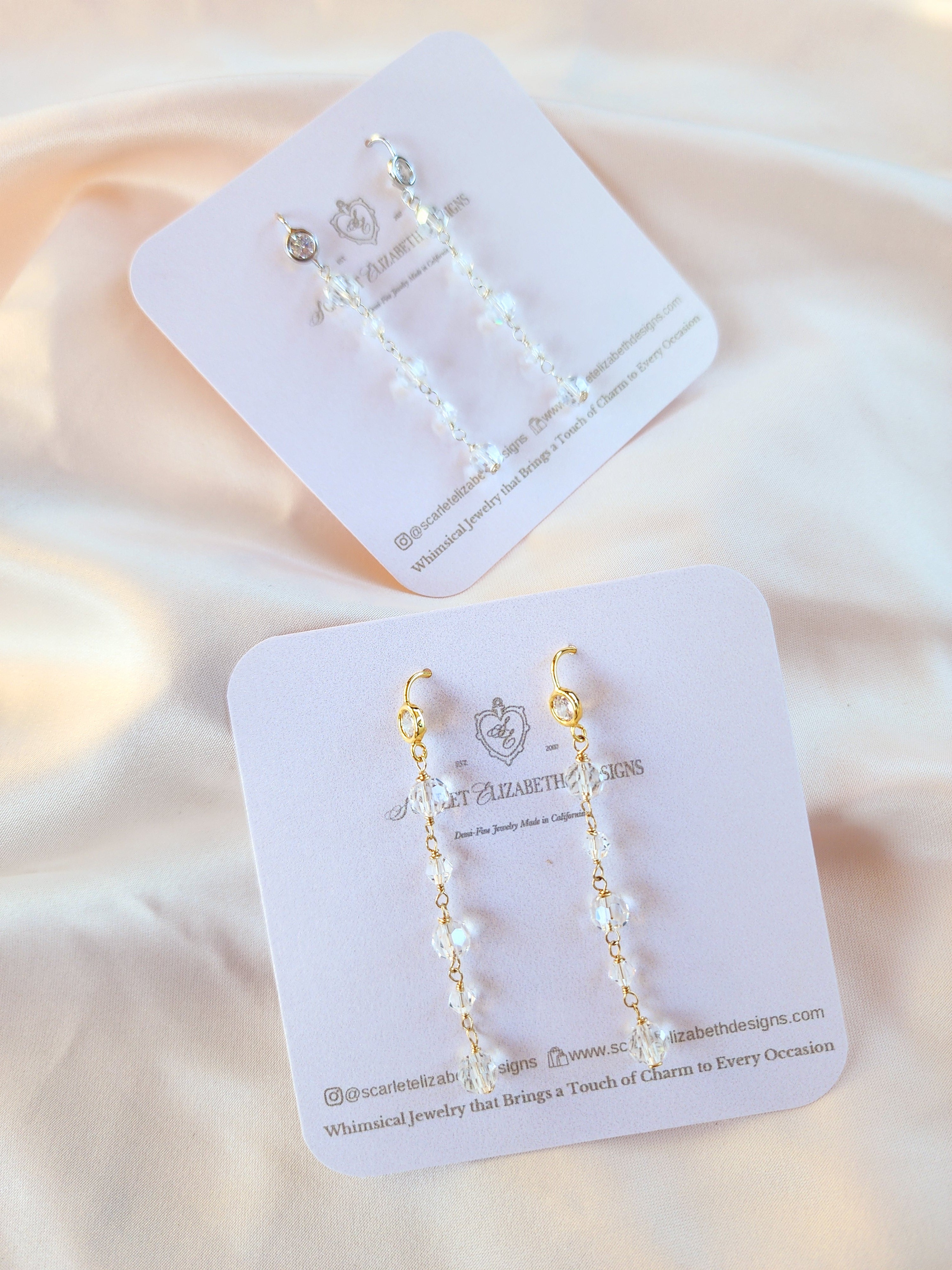 Cascading Crystal Earrings
