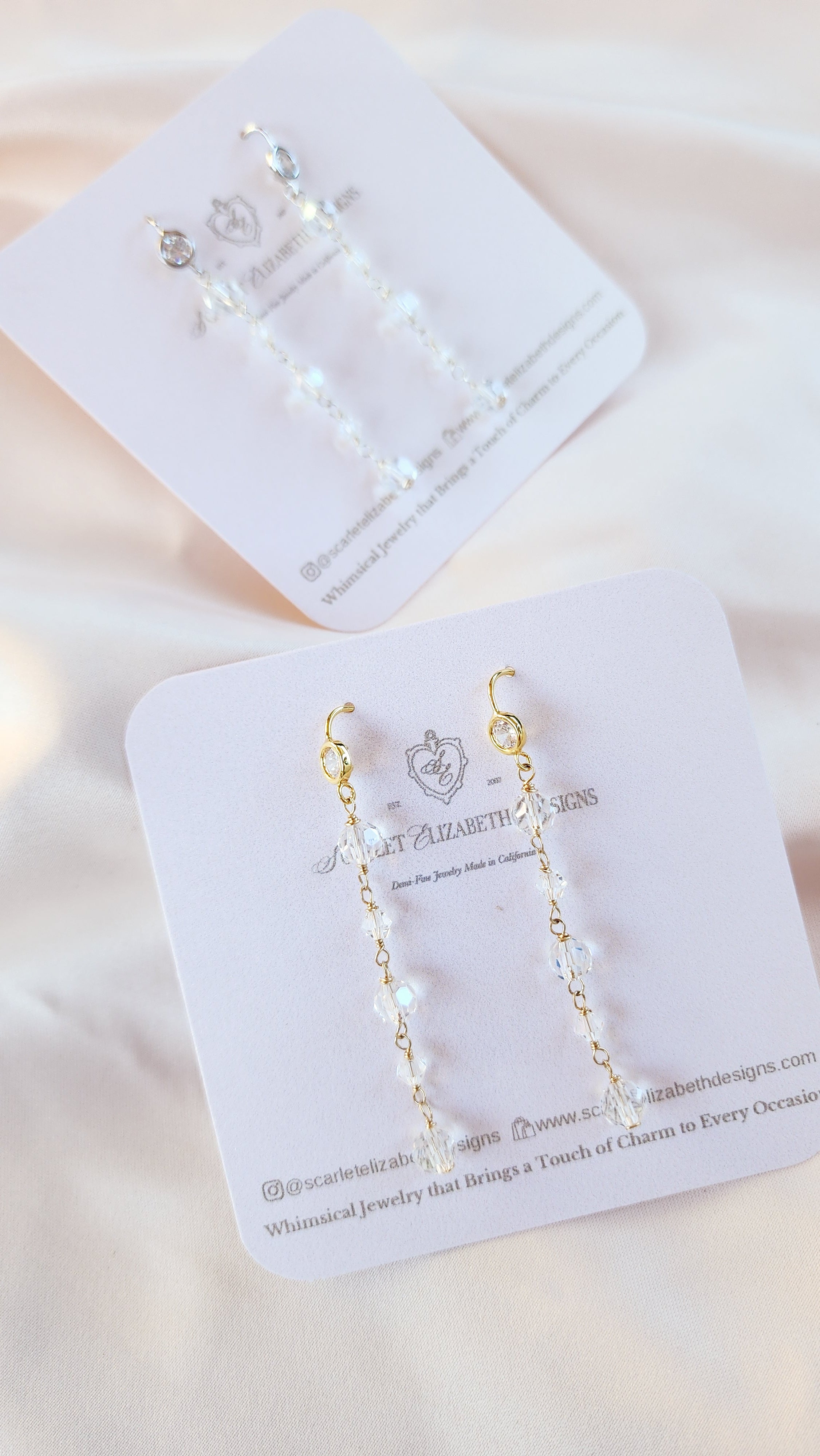 Cascading Crystal Earrings
