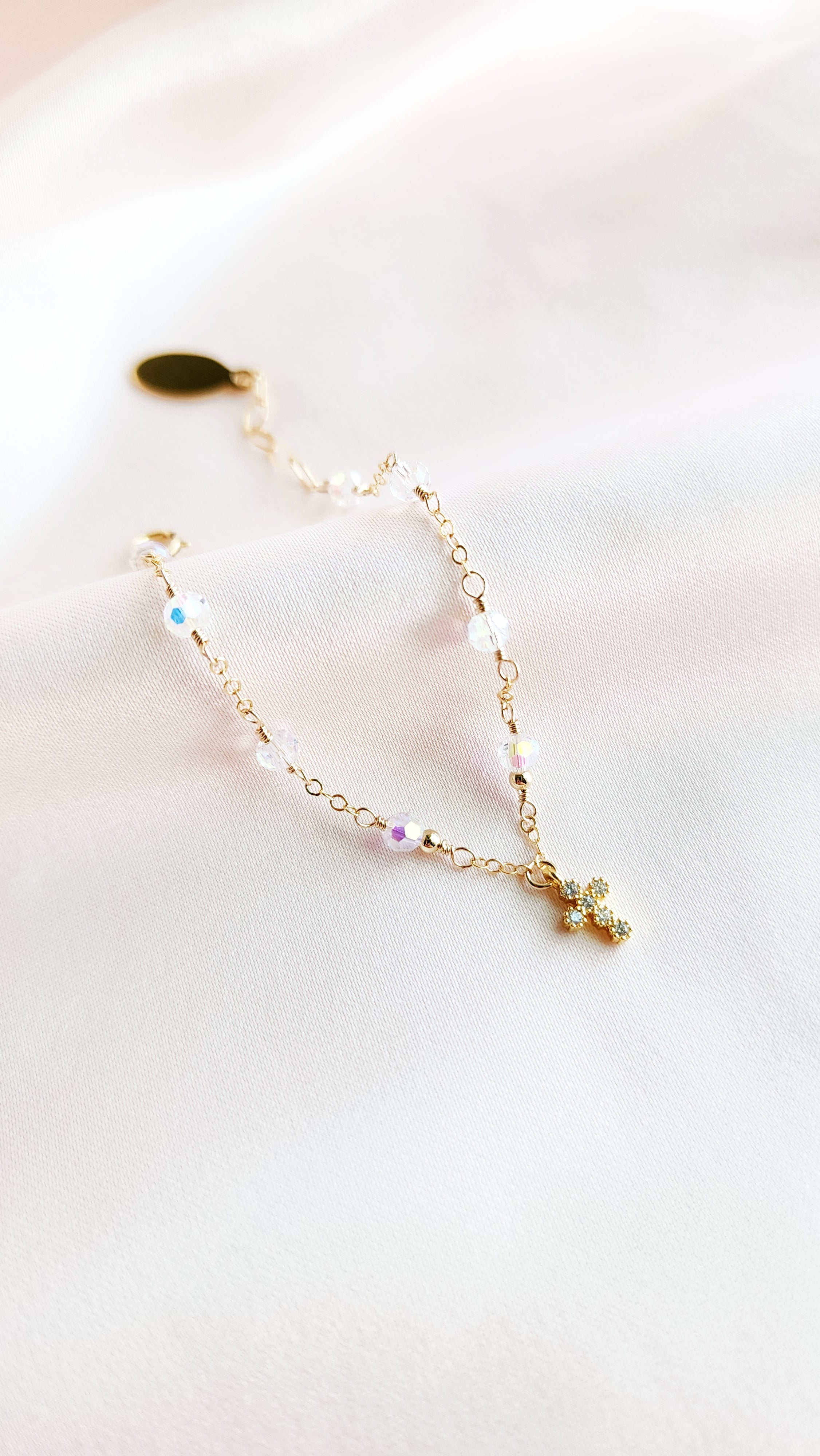 Crystal Bracelet — Starry Night | 14kt Gold Fill & Sterling Silver