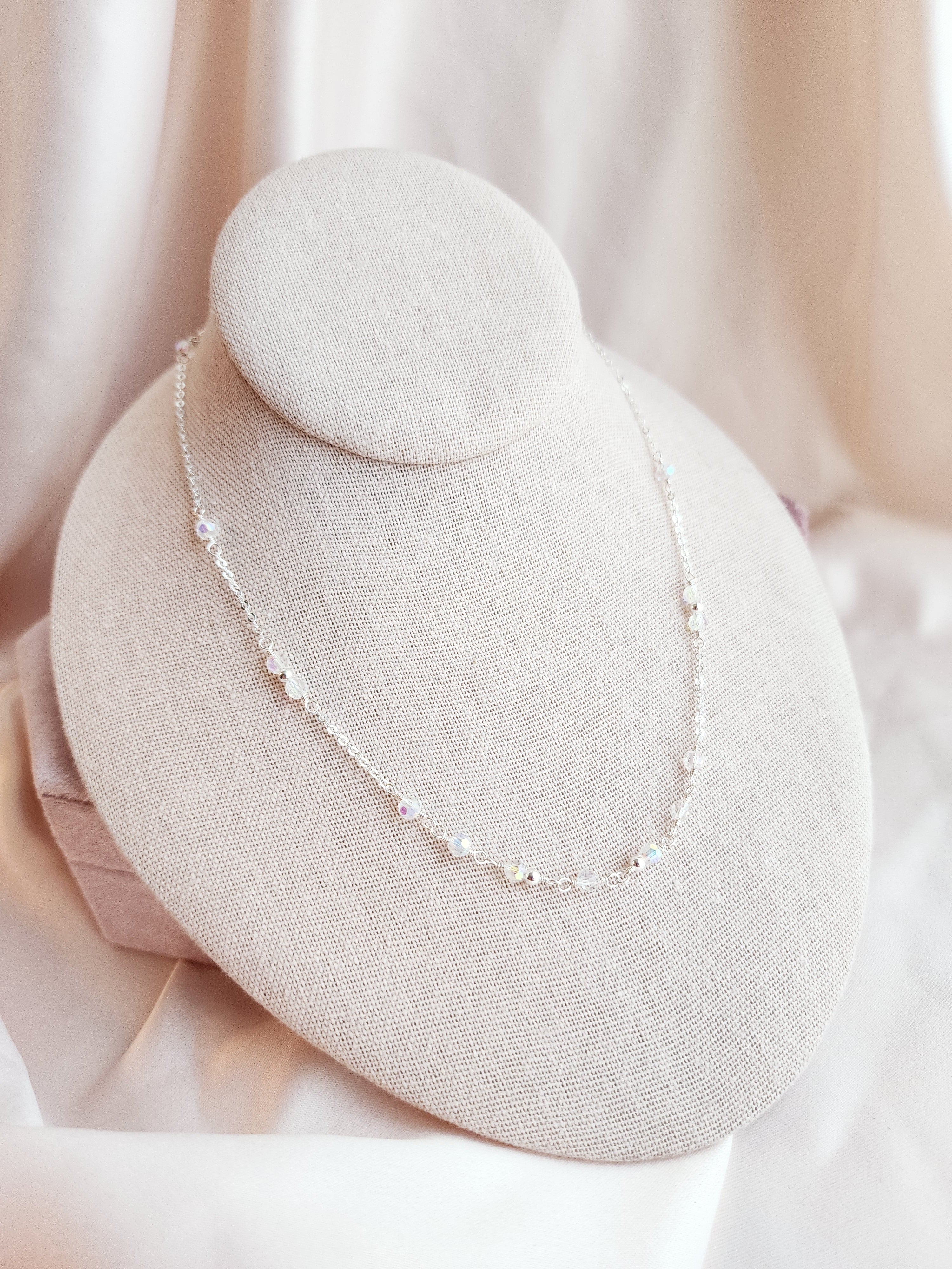 Crystal Layering Necklace — Halo | 14kt Gold Fill & Sterling Silver