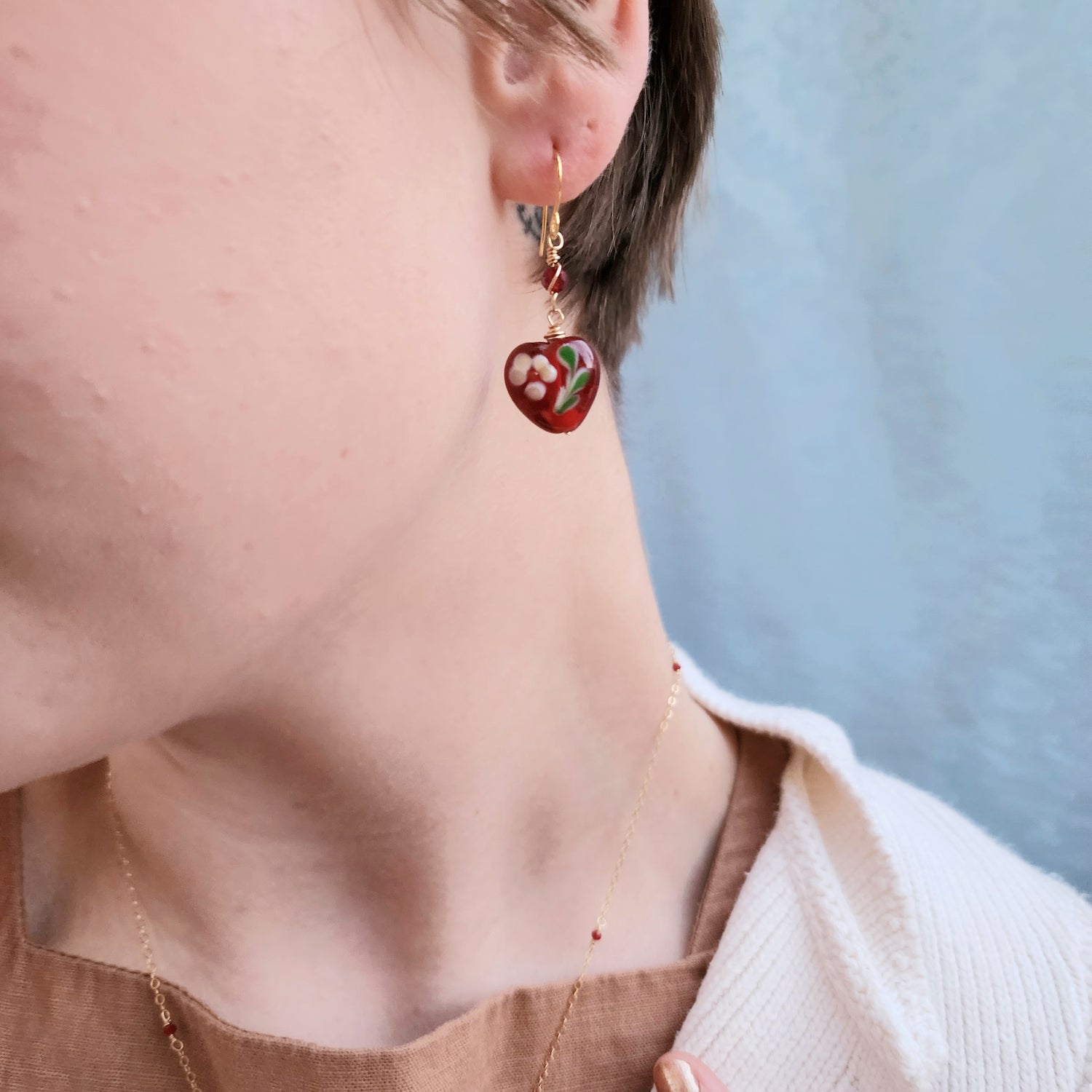 Frida Heart Earrings