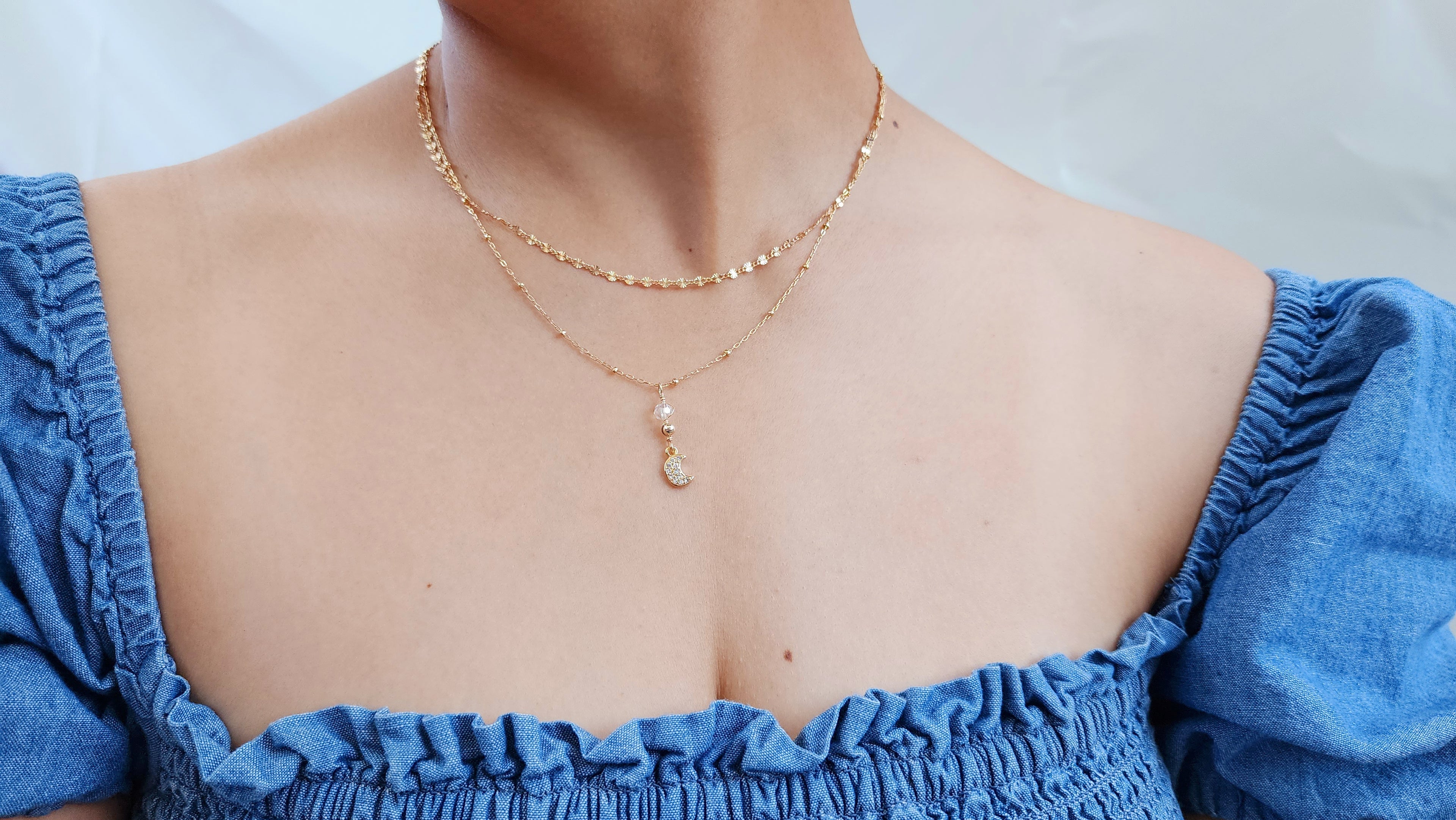 Luna Crescent Necklace
