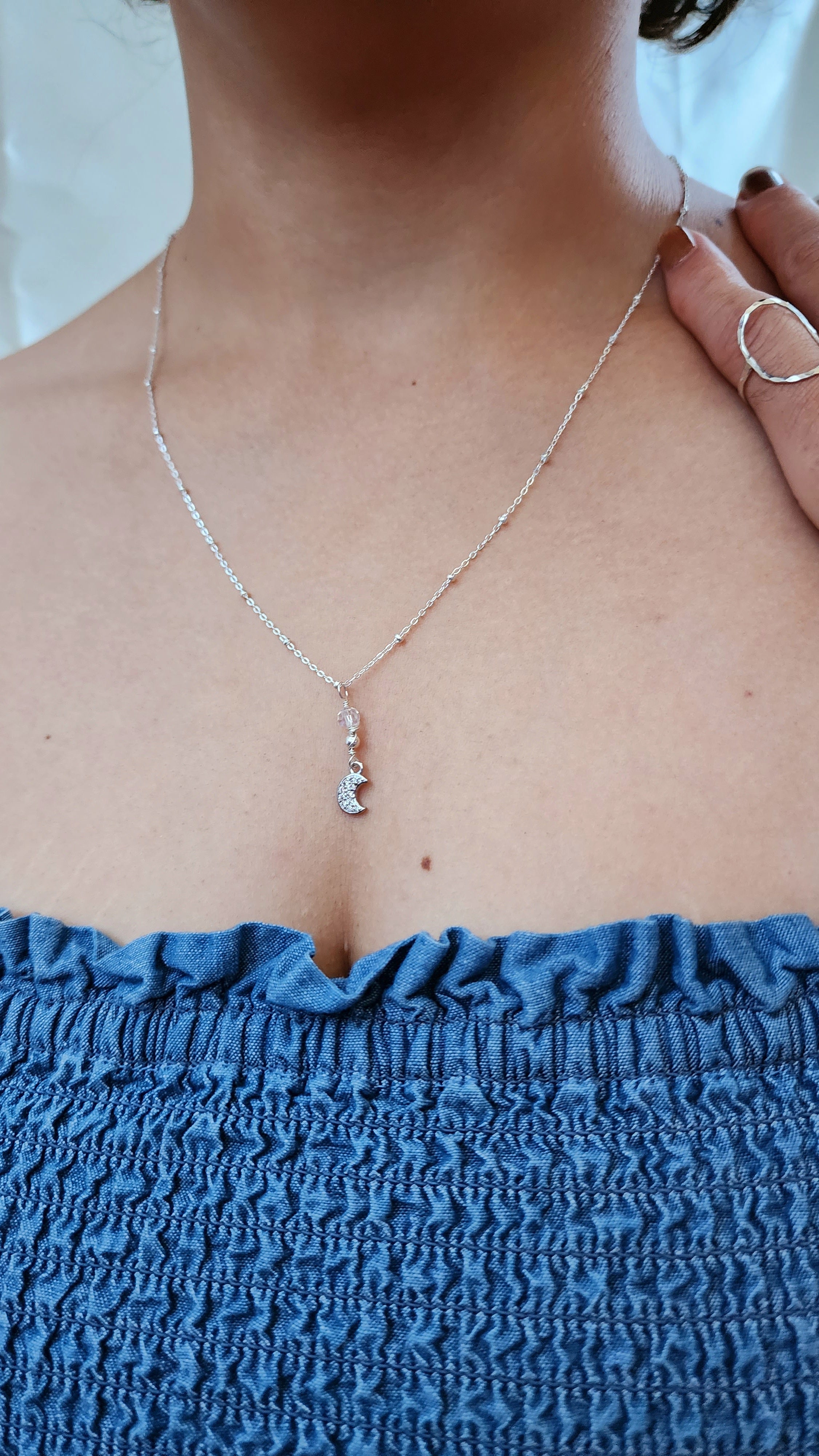 Luna Crescent Necklace