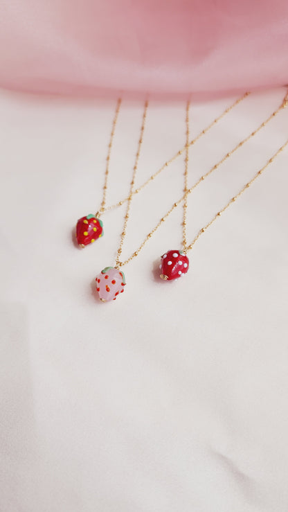 Strawberry Swing Necklace