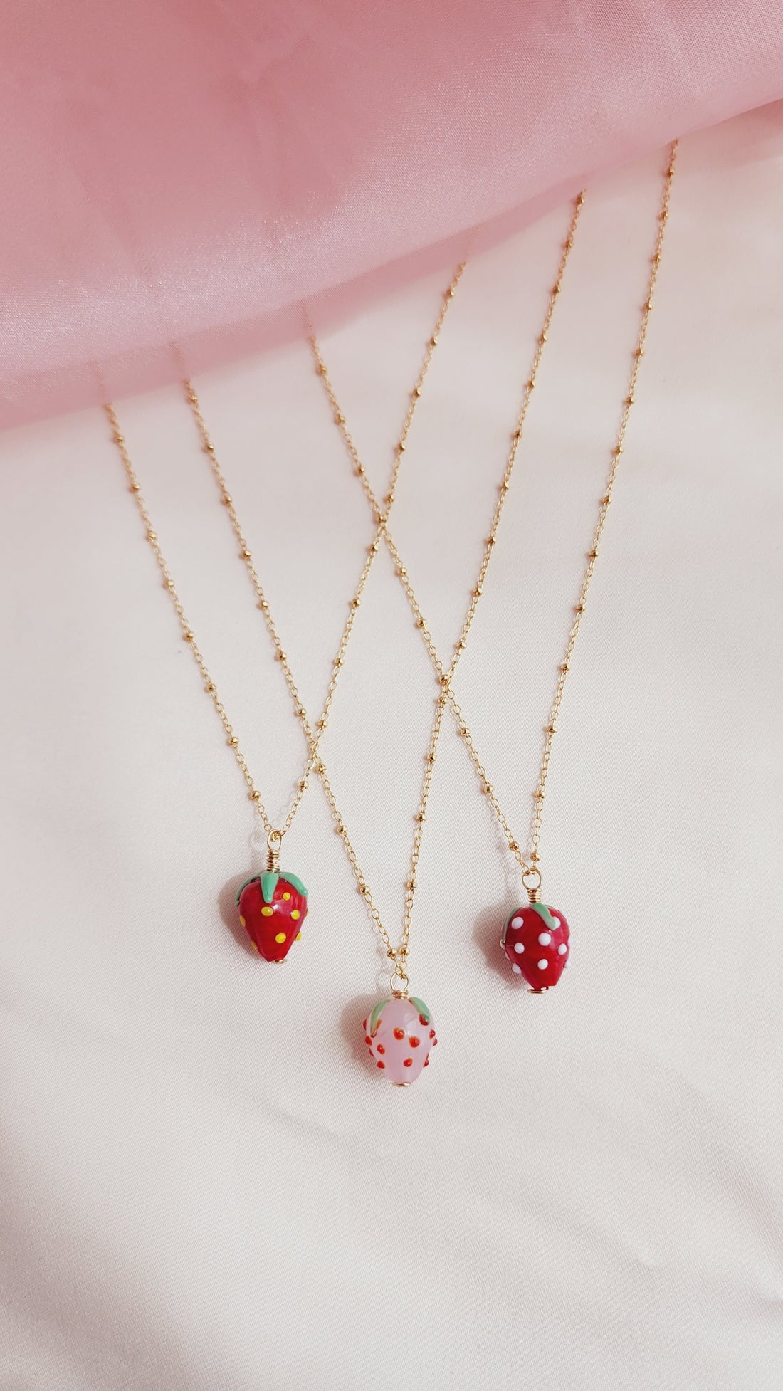 Strawberry Swing Necklace