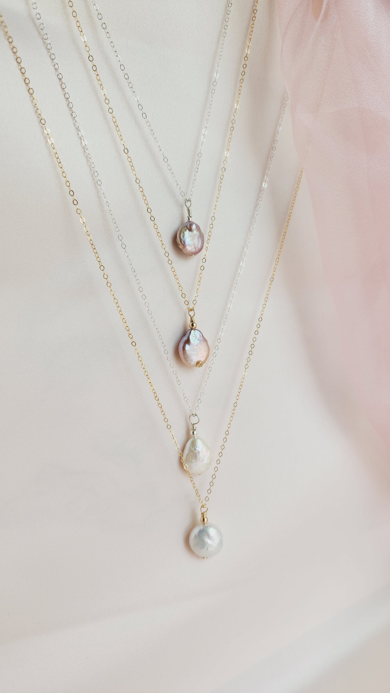 Siren Pearl Medallion Necklace