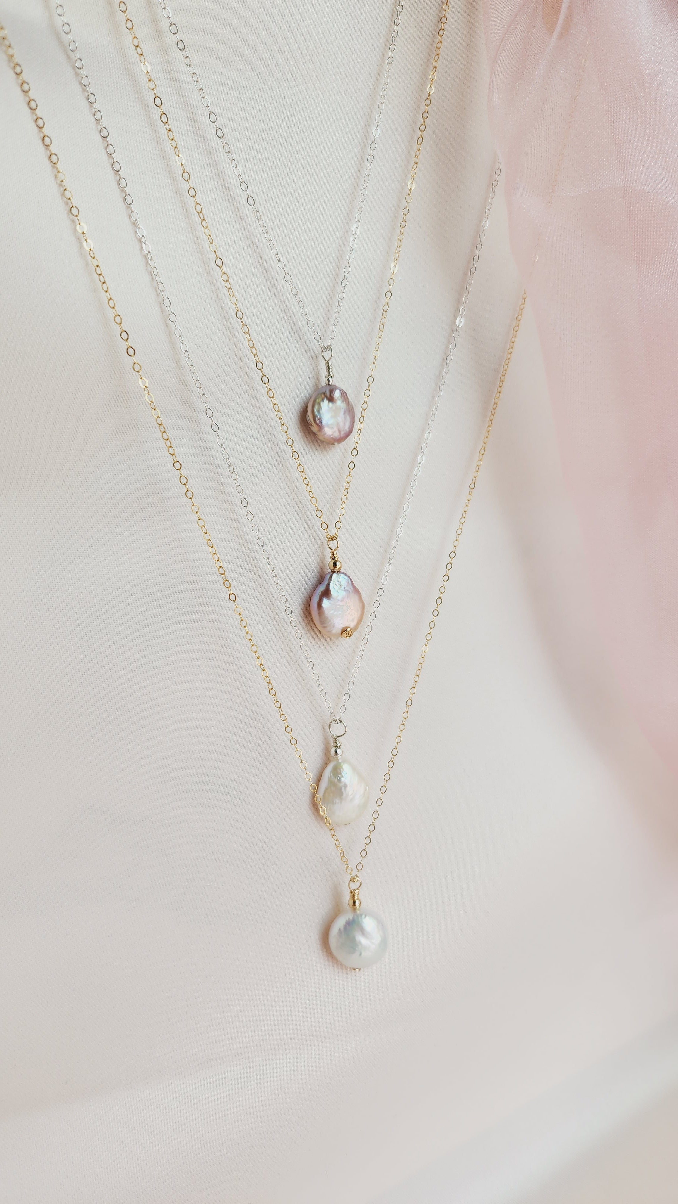 Siren Pearl Medallion Necklace