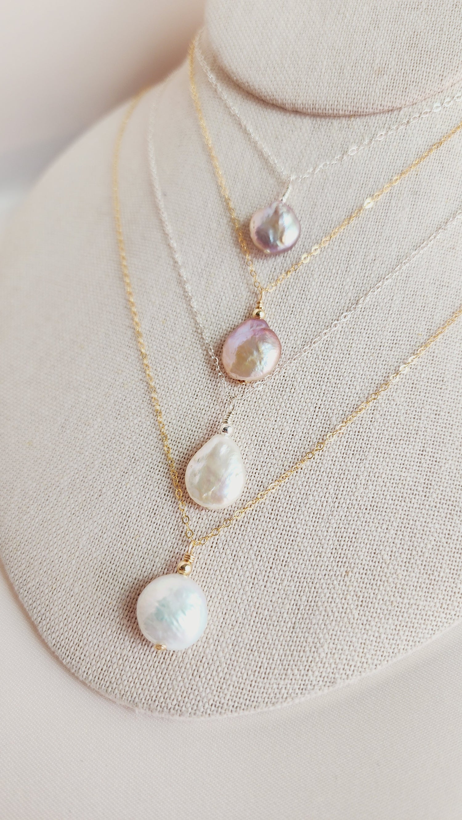 Siren Pearl Medallion Necklace