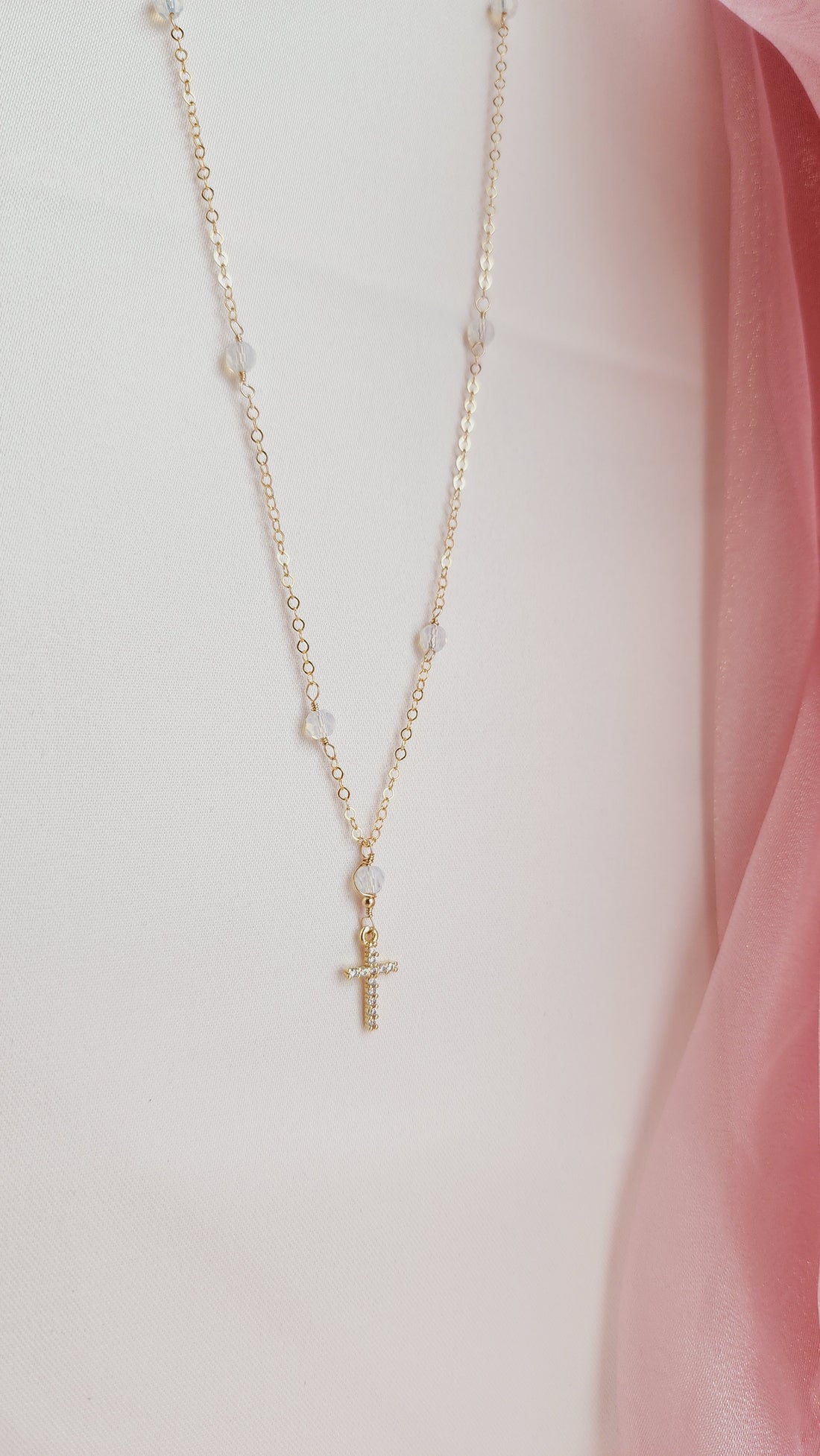 Opalite Cross Necklace