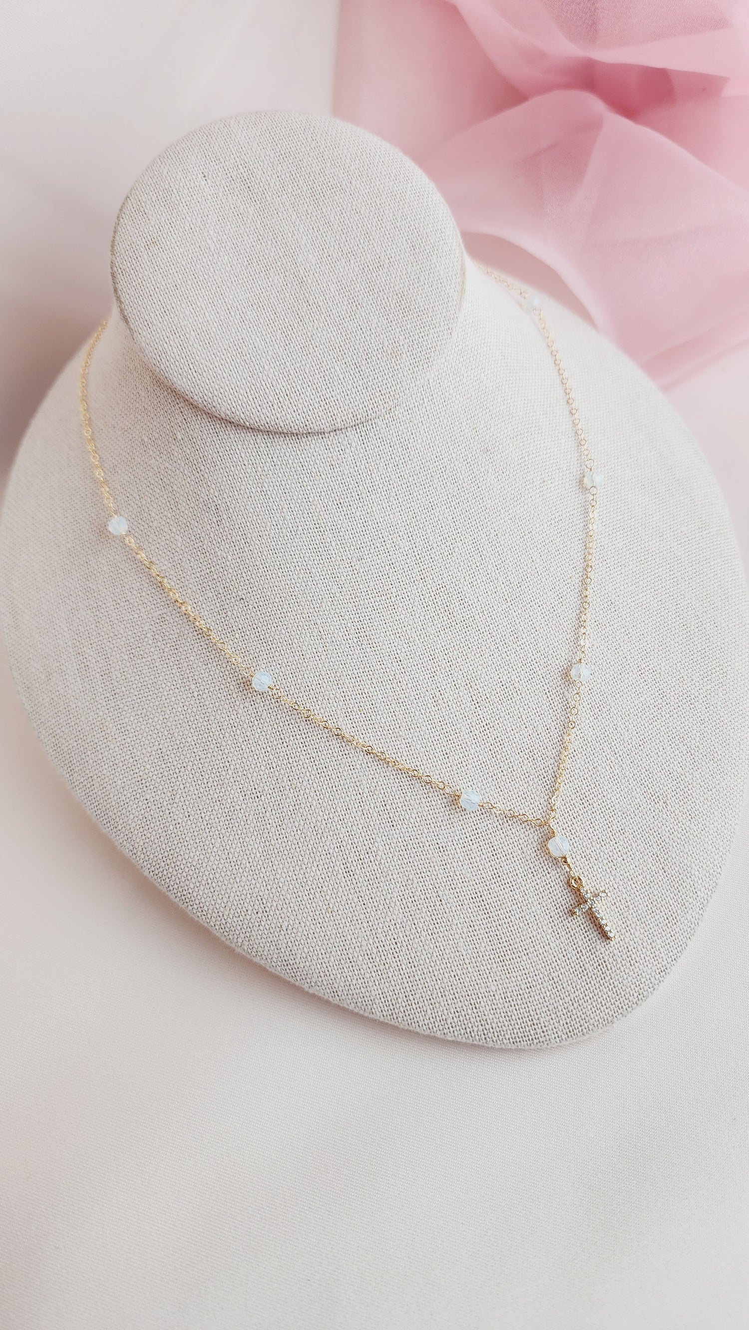 Opalite Cross Necklace