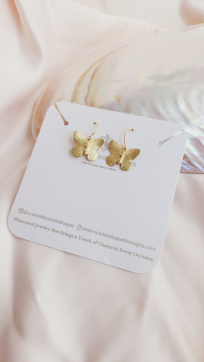 Brass Charm Earrings