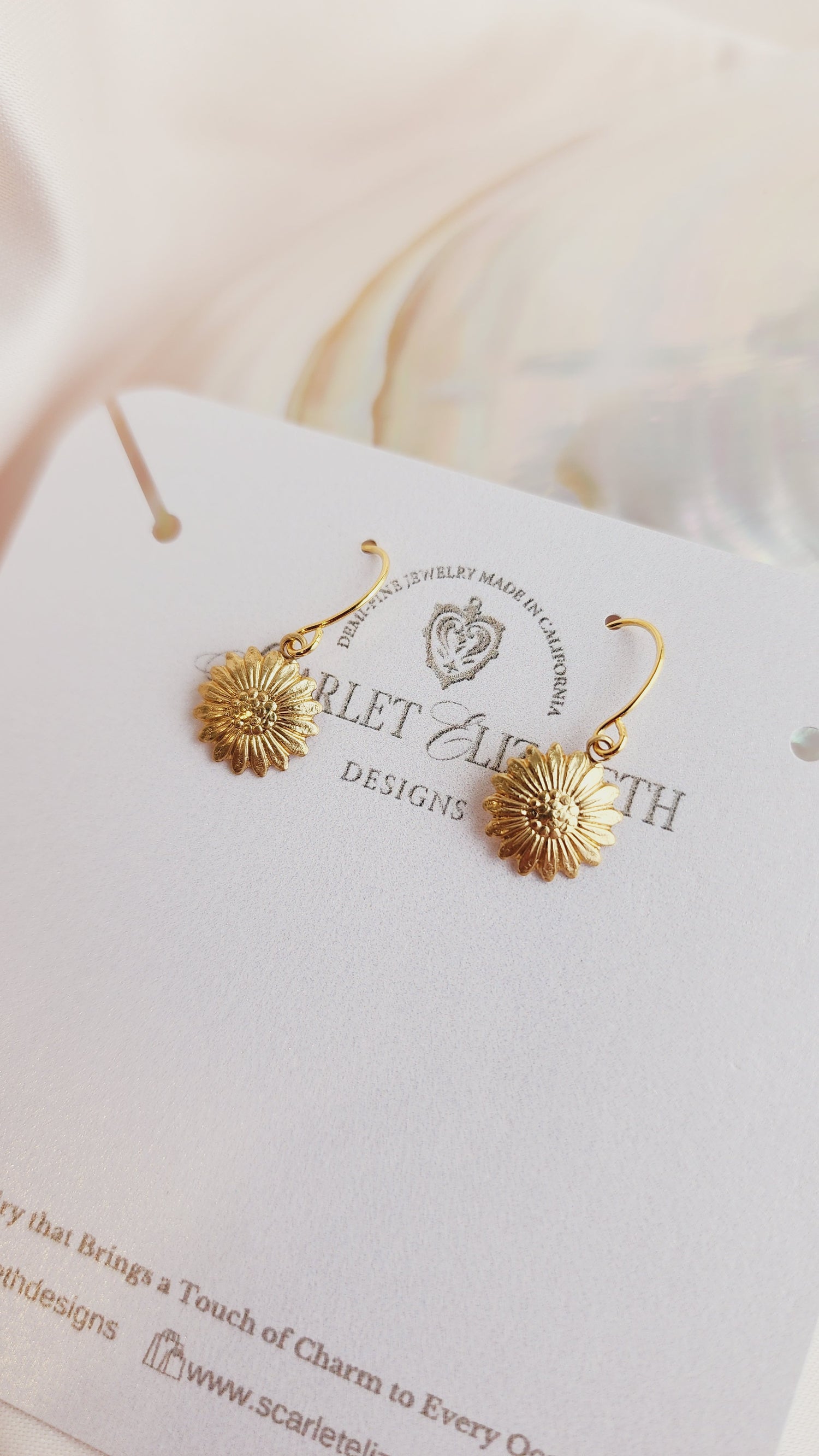 Brass Charm Earrings