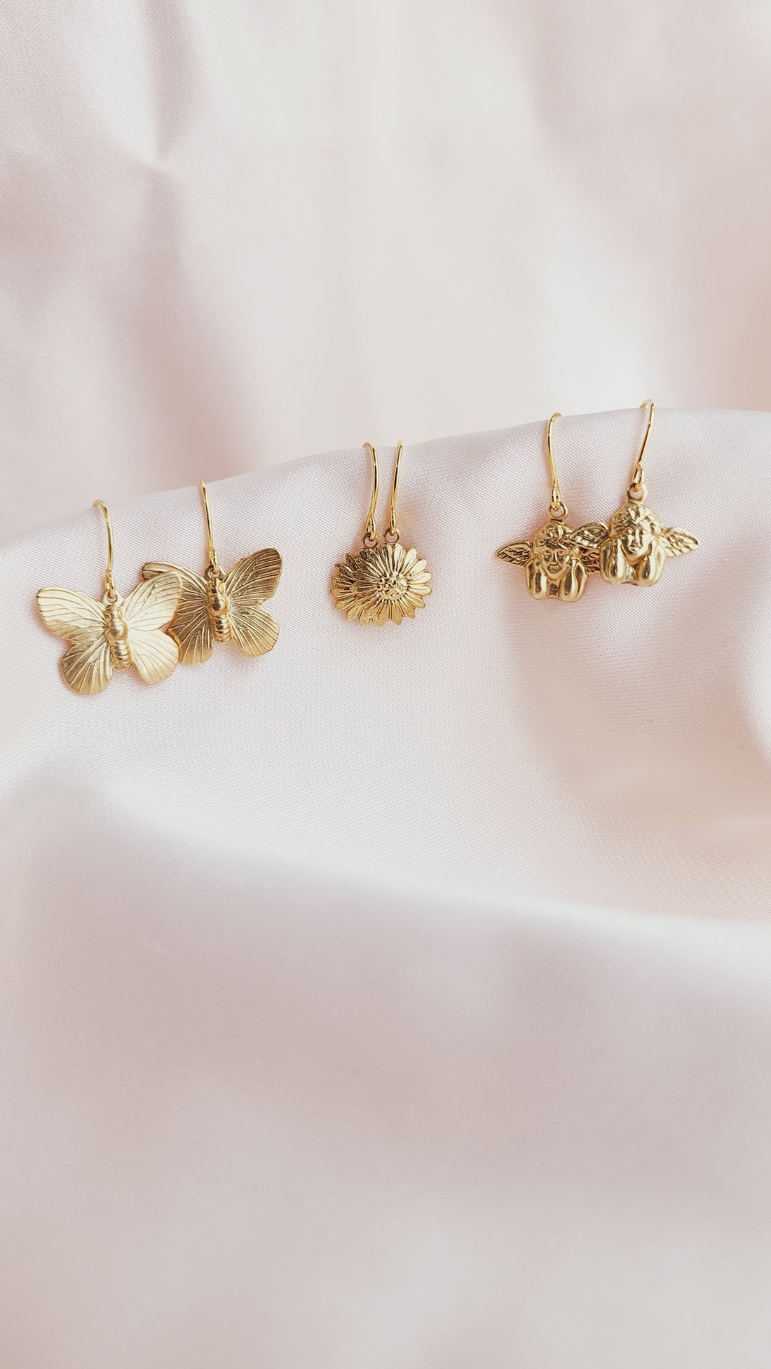 Brass Charm Earrings