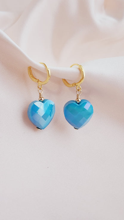 Ella Huggie Heart Earrings