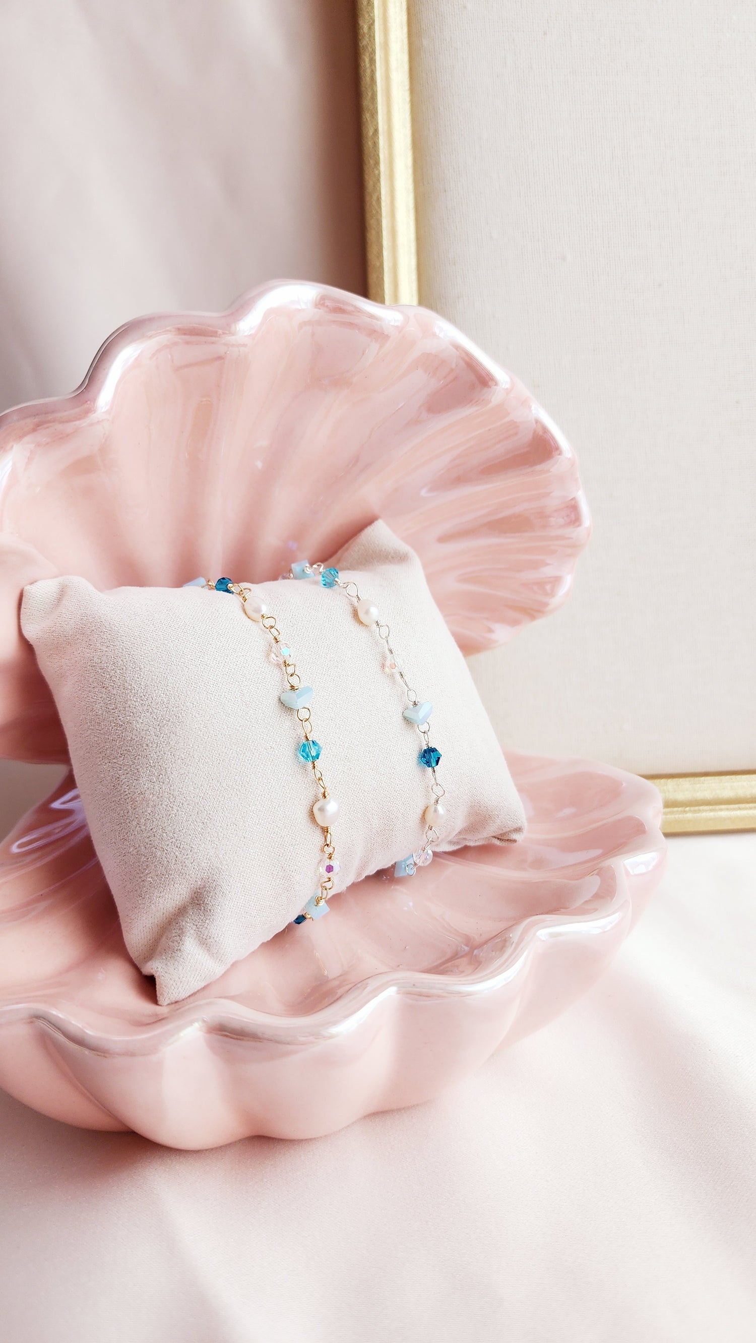 Something Blue Bracelet &amp; Anklet
