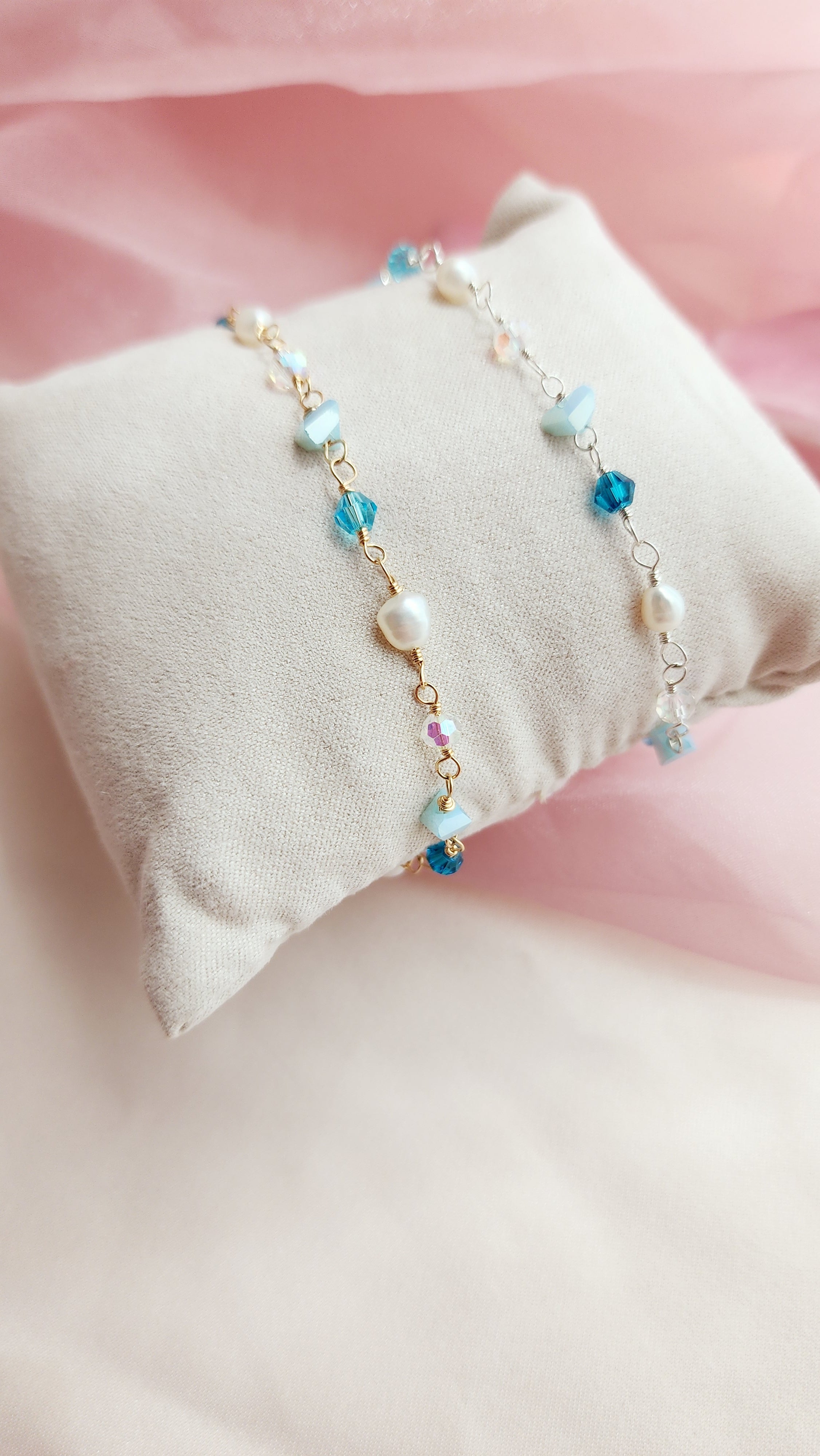Something Blue Bracelet &amp; Anklet