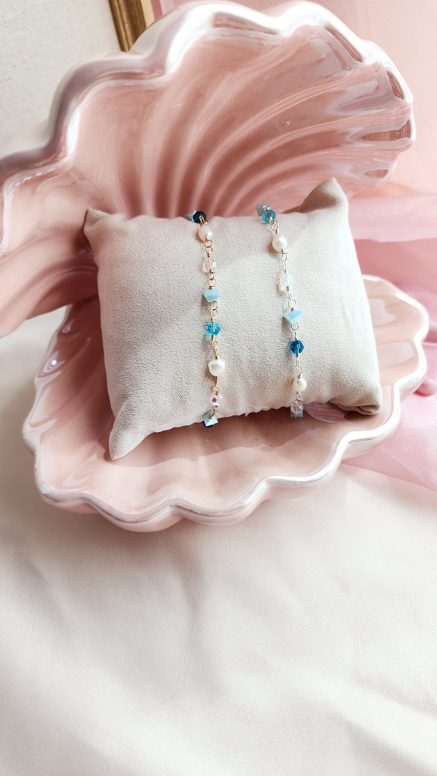 Something Blue Bracelet &amp; Anklet