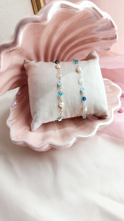 Something Blue Bracelet &amp; Anklet