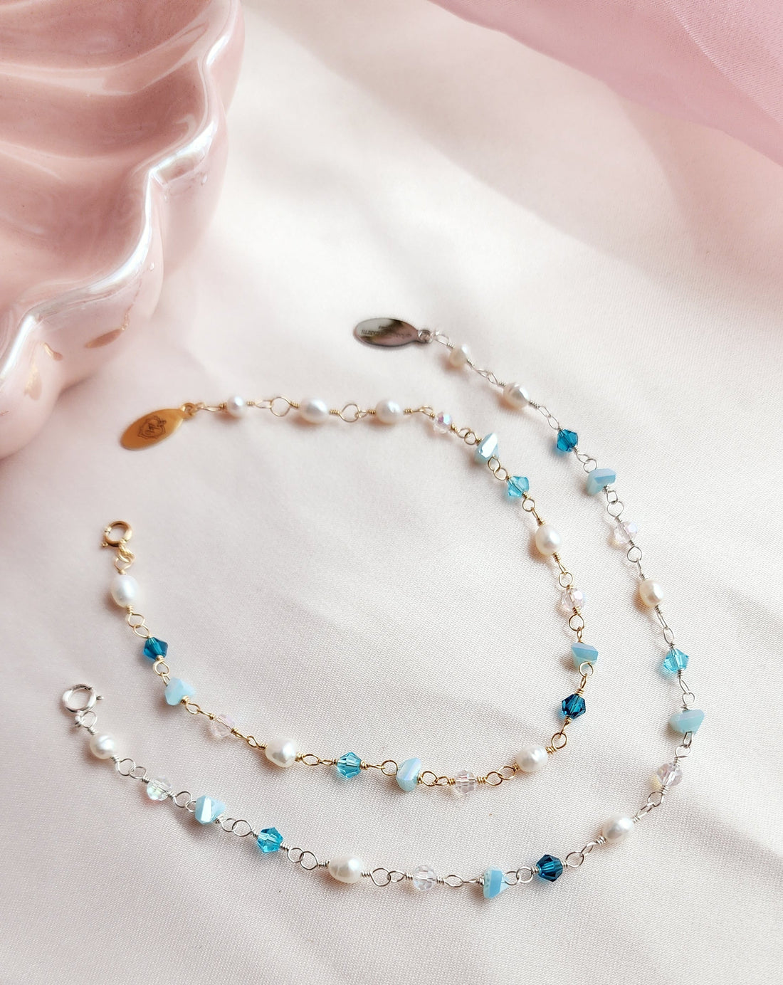 Something Blue Bracelet &amp; Anklet