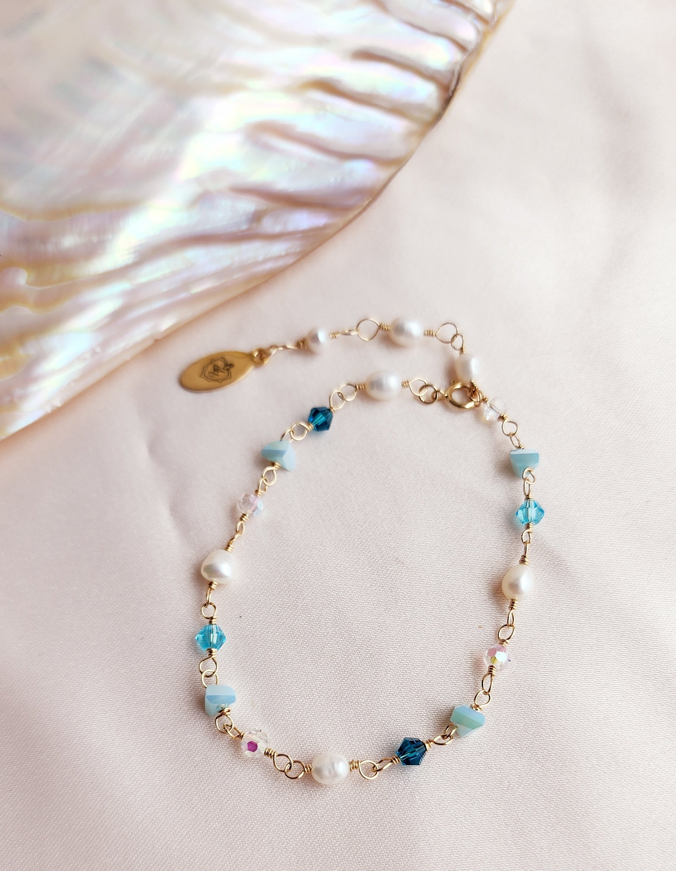 Something Blue Bracelet &amp; Anklet