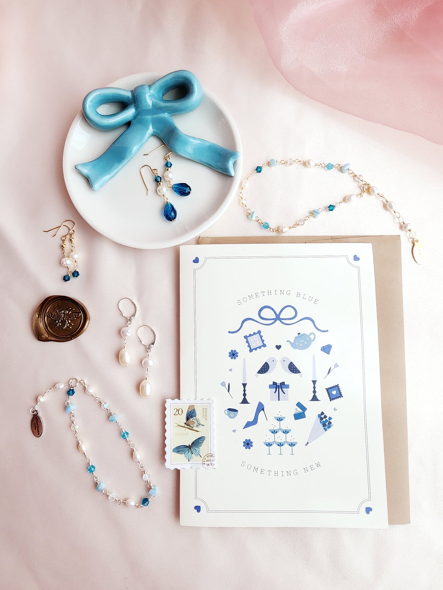 Something Blue Bracelet &amp; Anklet