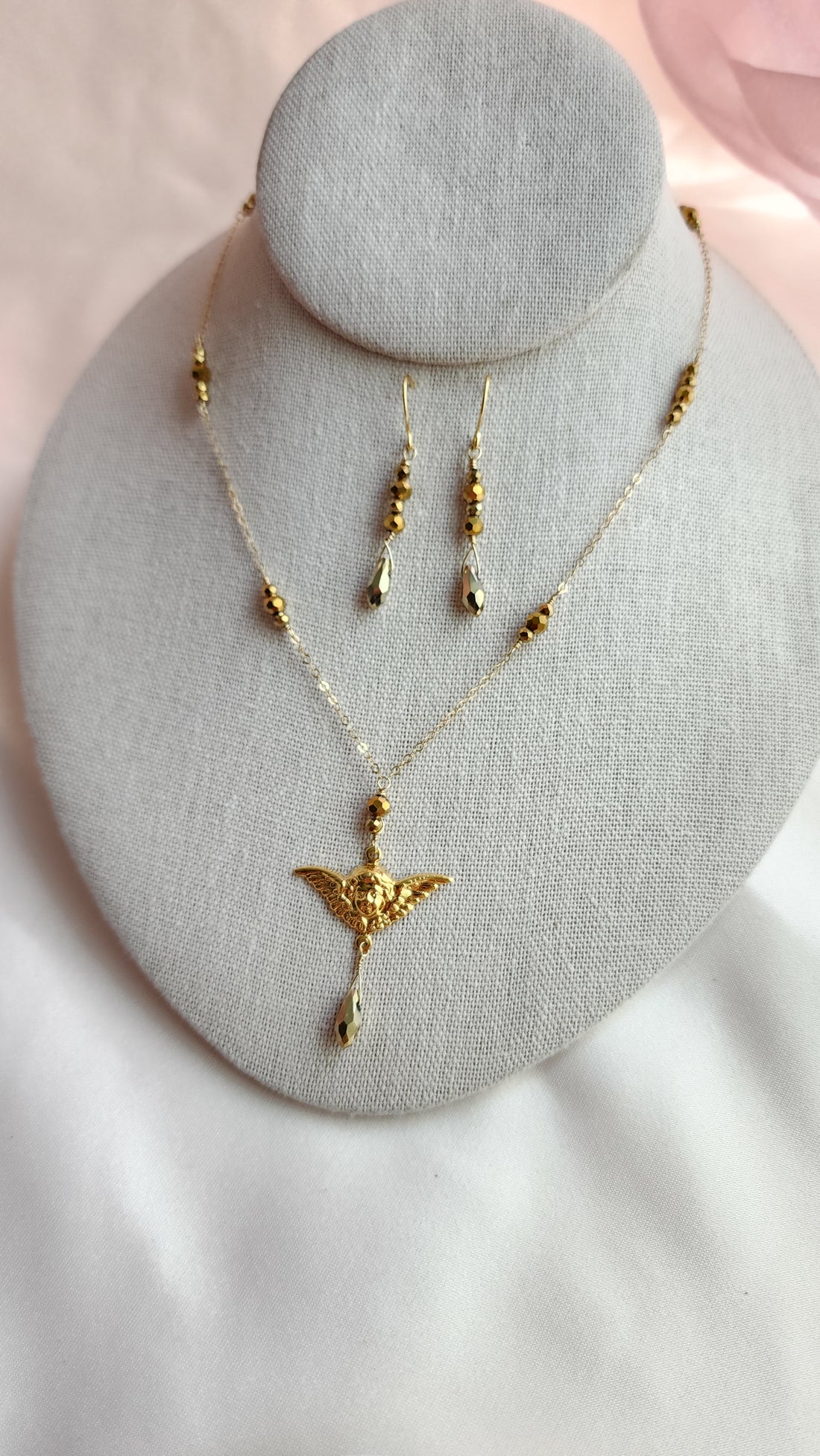 Cherub Necklace Set | 14kt gold fill