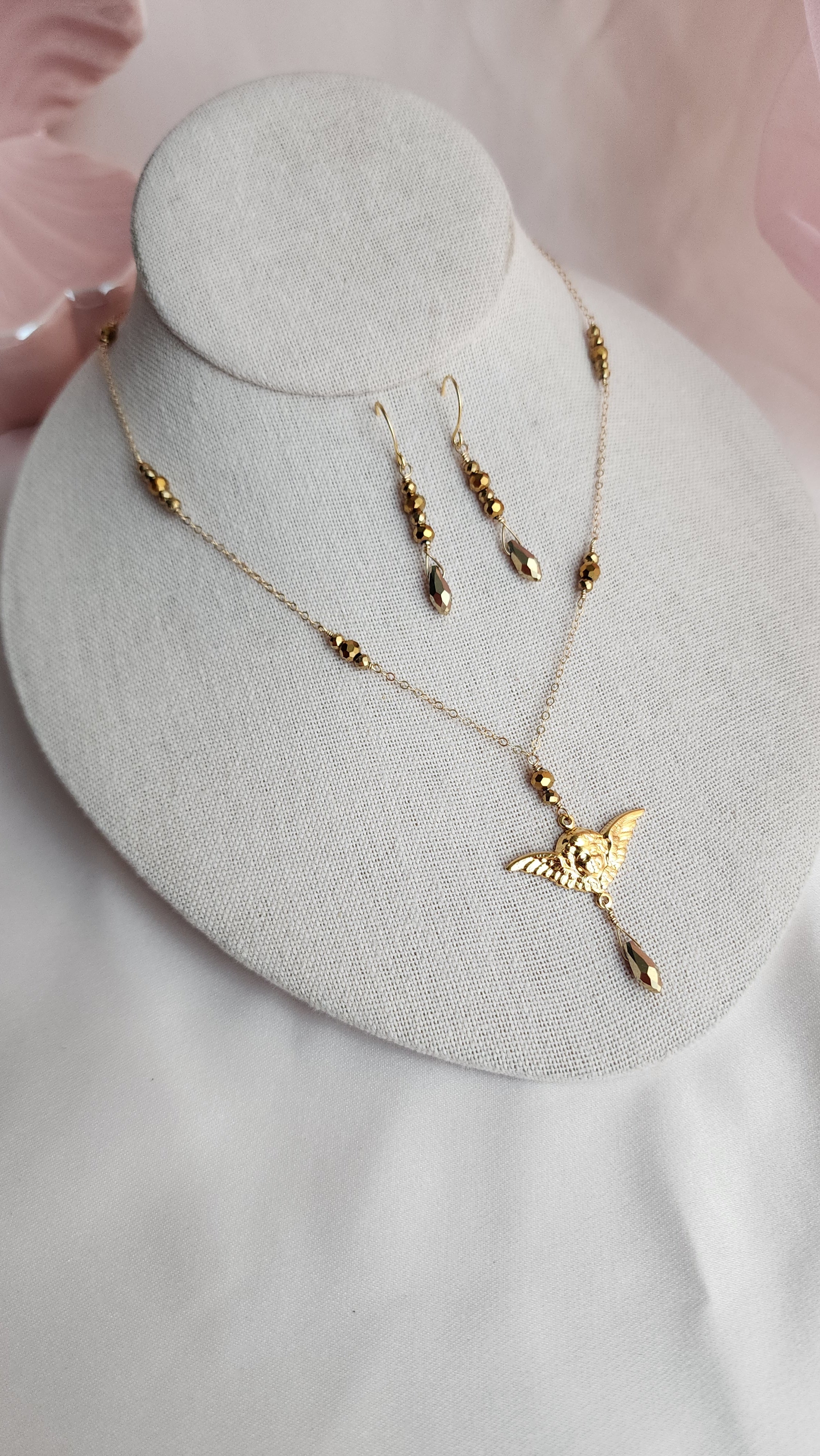 Cherub Necklace Set | 14kt gold fill