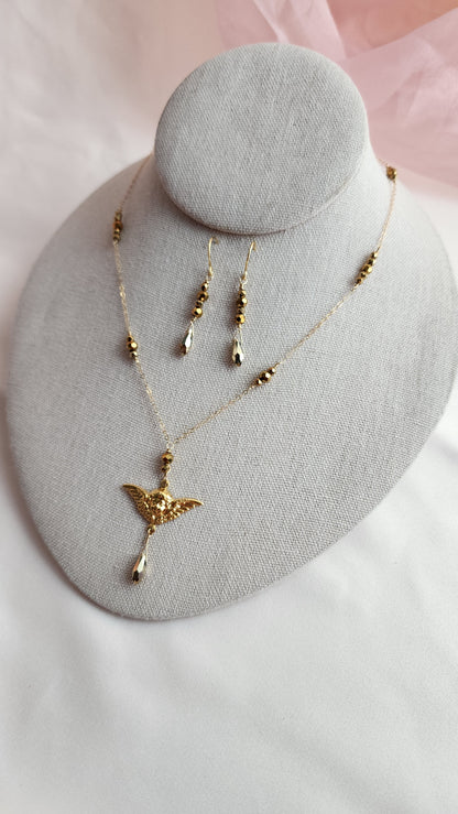 Cherub Necklace Set | 14kt gold fill