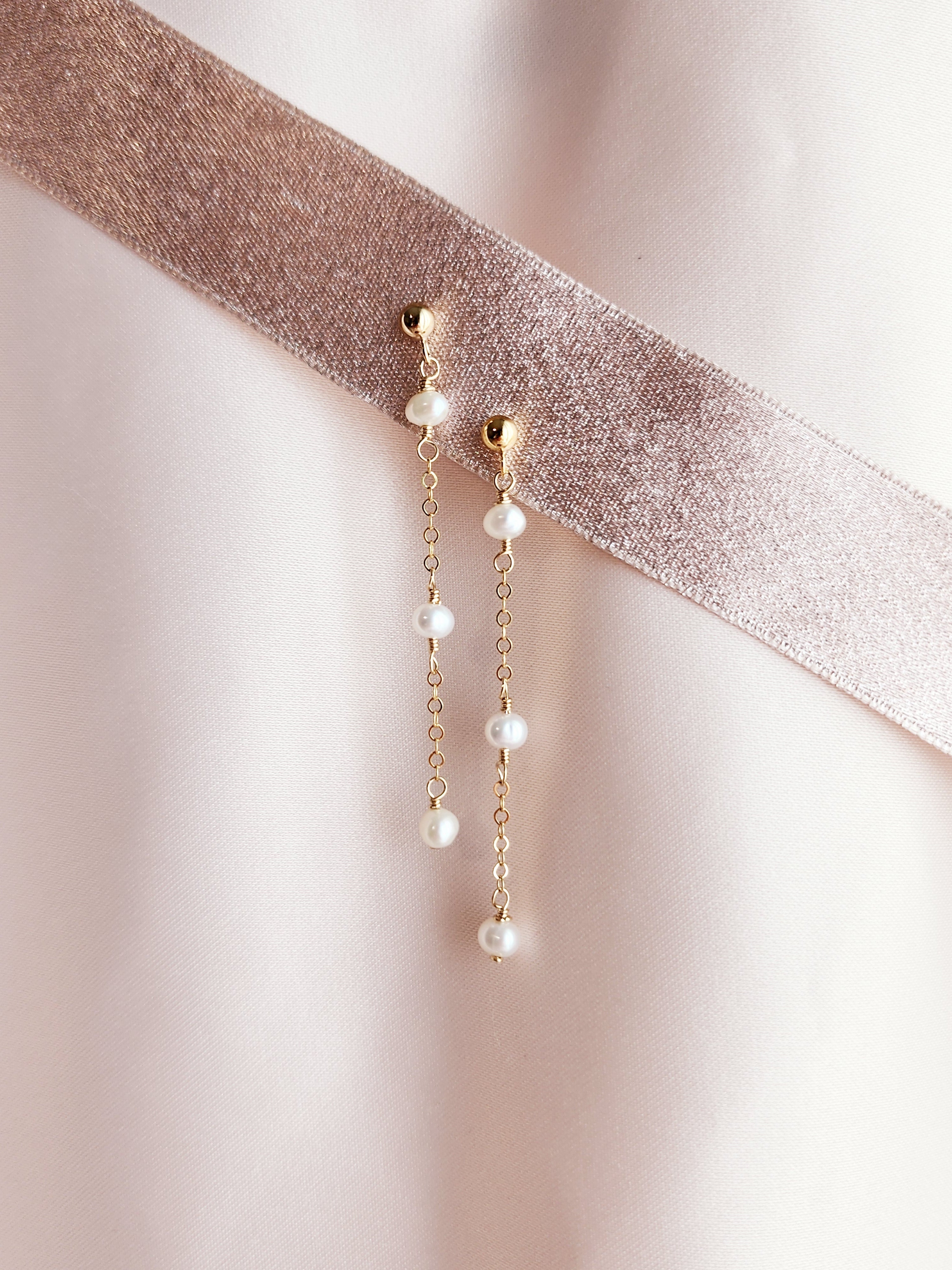 Abba Small Pearl Stud Earrings