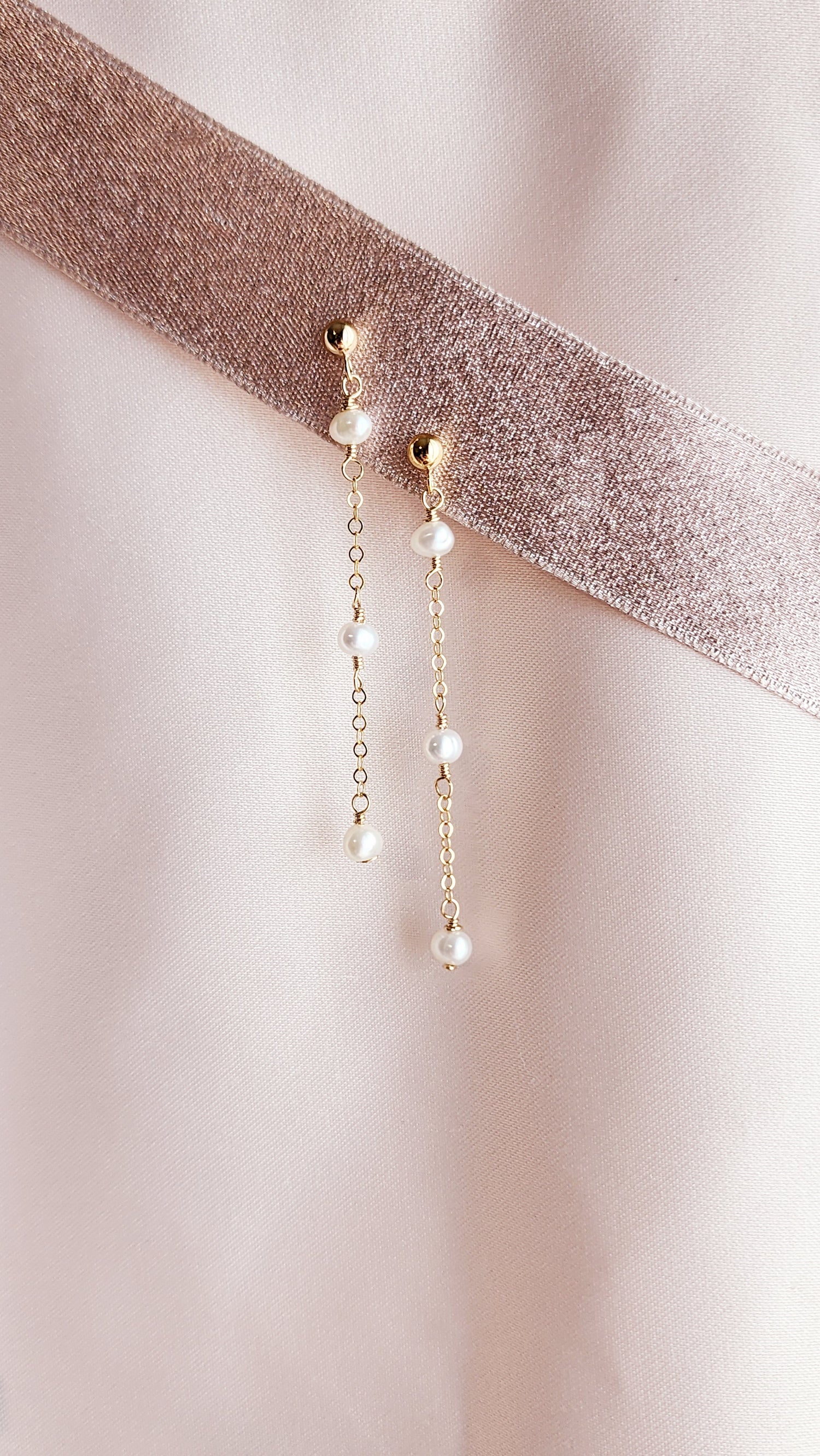 Abba Small Pearl Stud Earrings