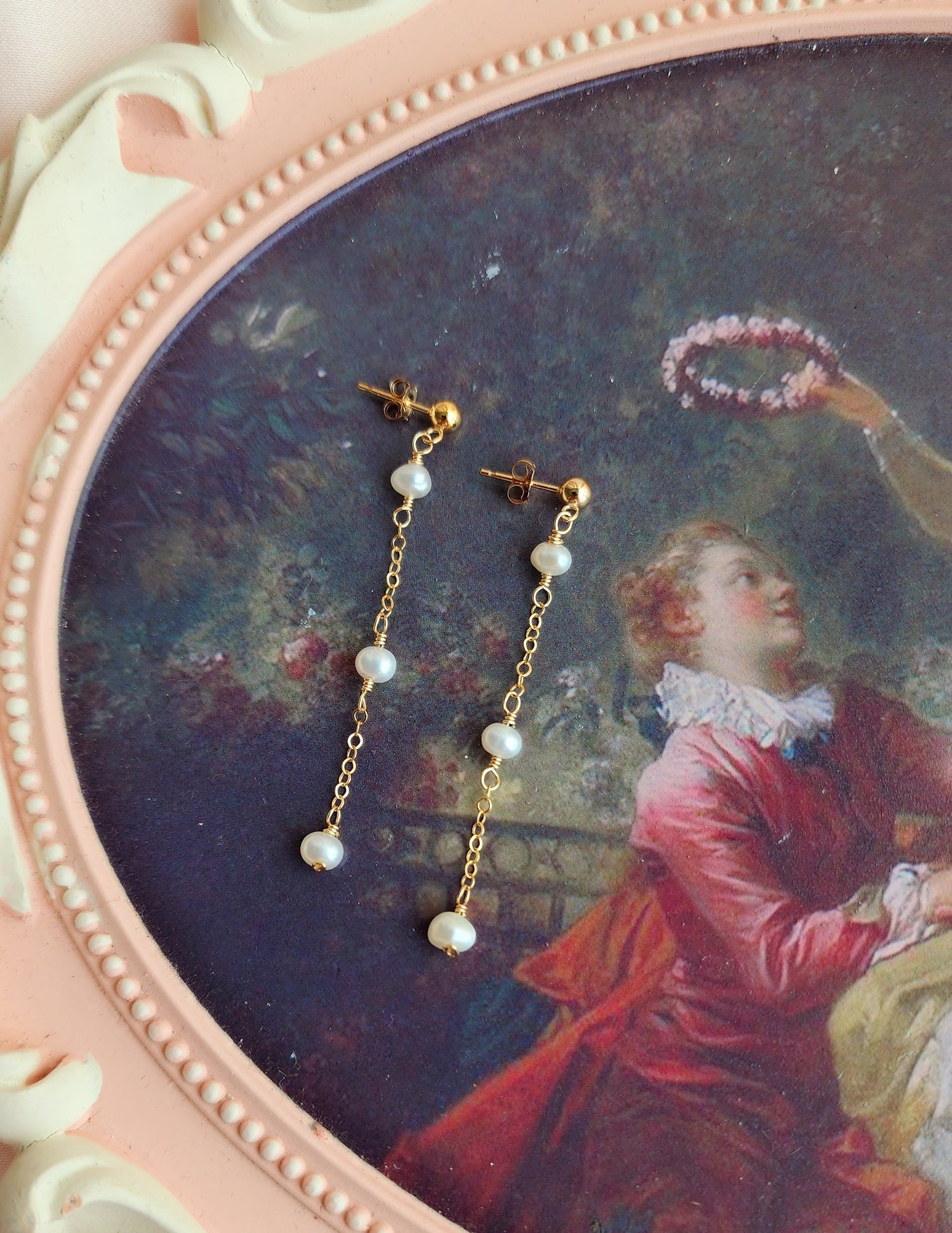 Abba Small Pearl Stud Earrings
