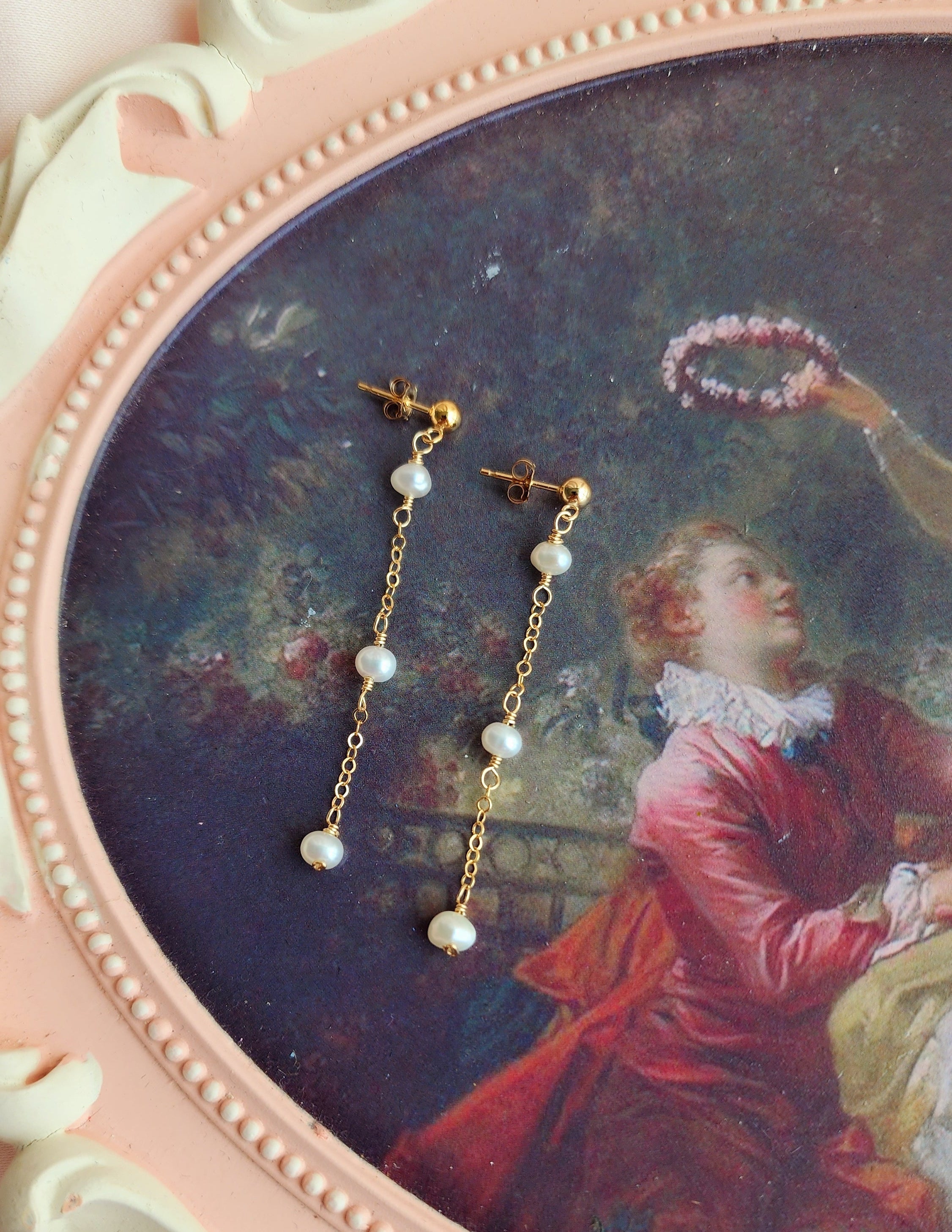 Abba Small Pearl Stud Earrings